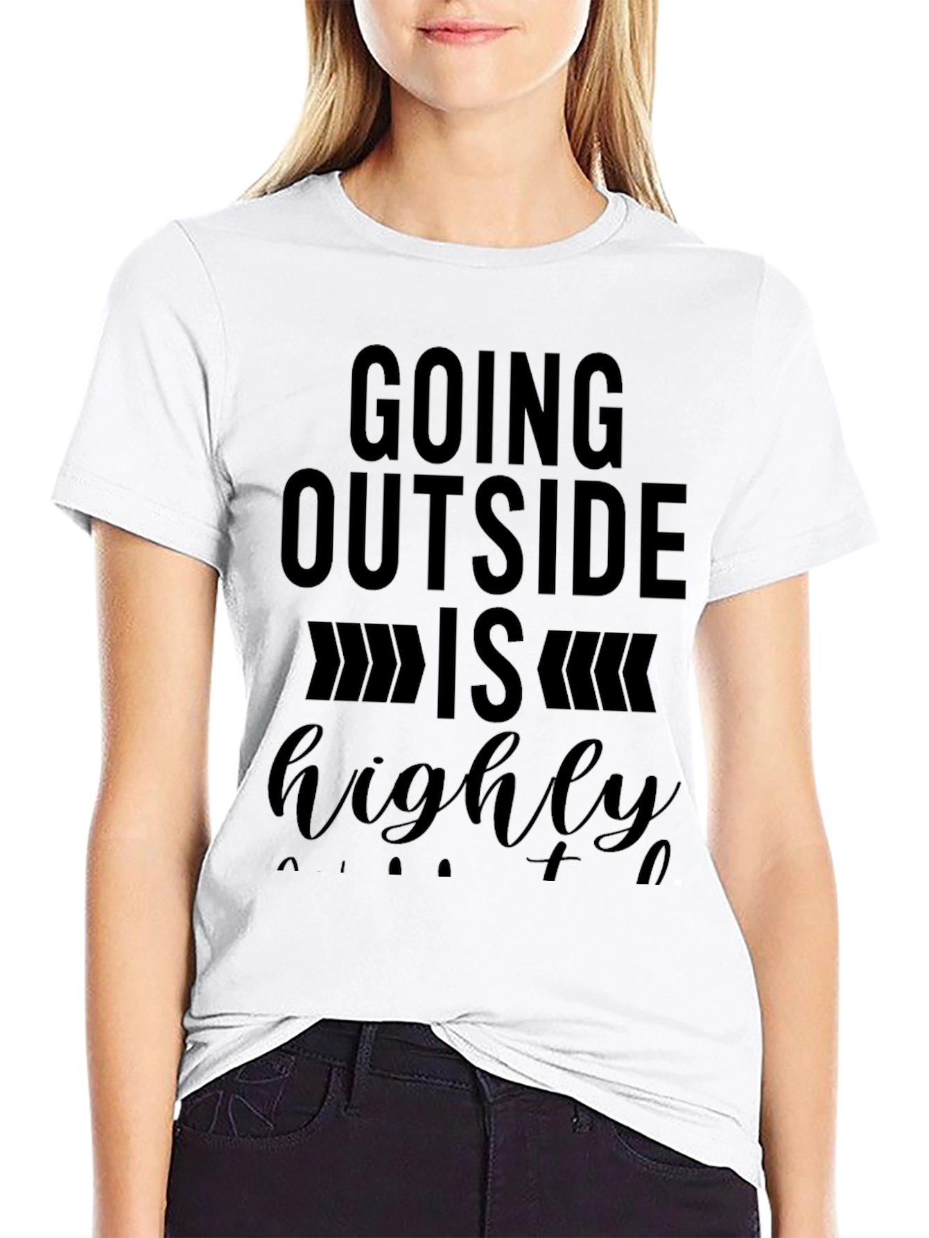 Funny Introvert Graphic Tee - Highly Suggested to Avoid People - 9
