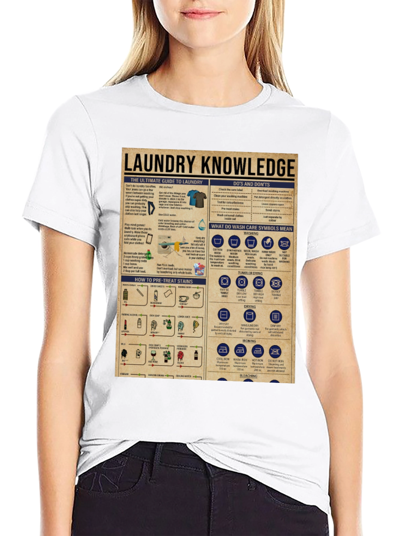 Black Laundry Knowledge T-Shirt view 9
