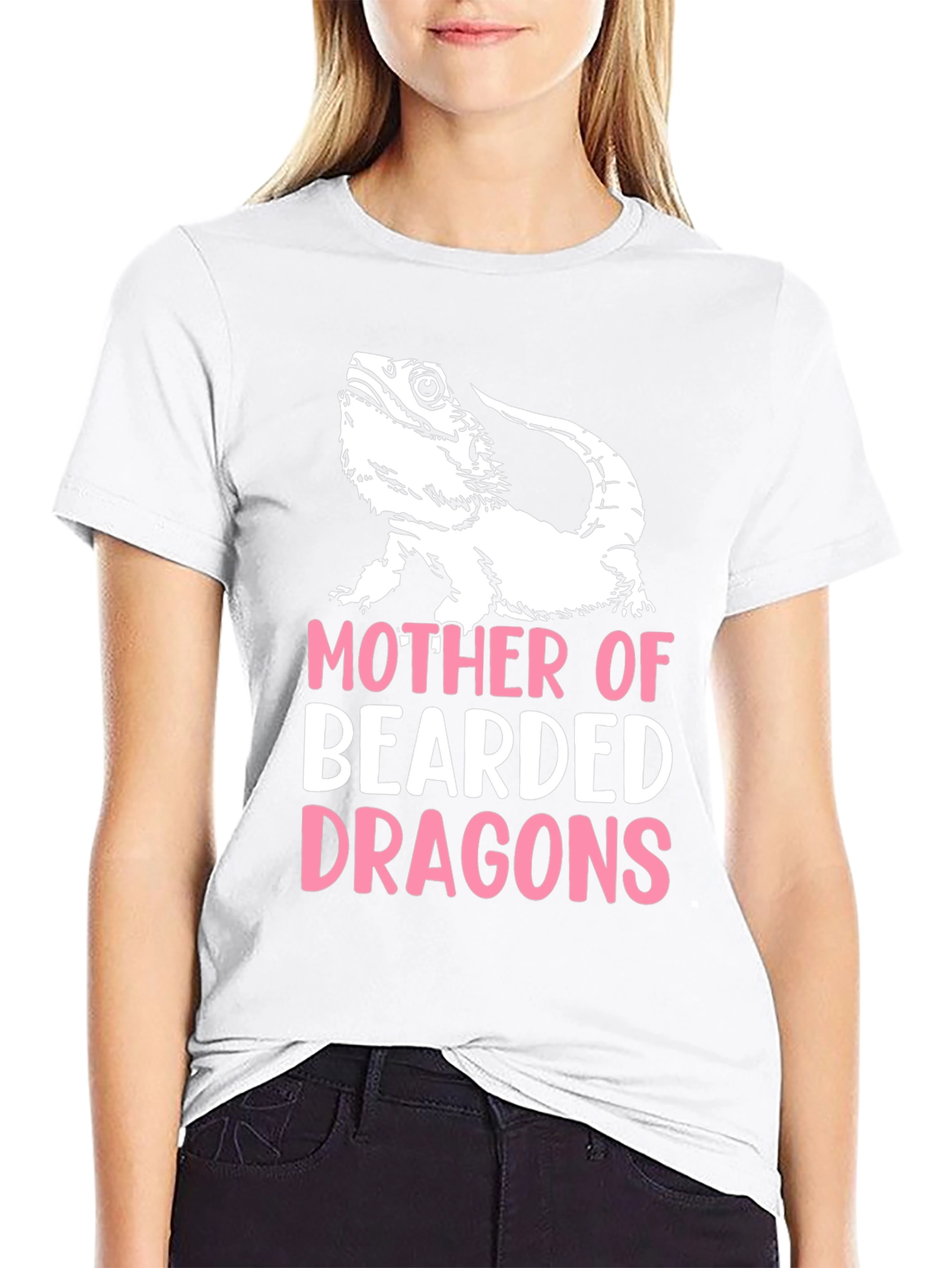 Black Mother of Bearded Dragons T-Shirt view 9