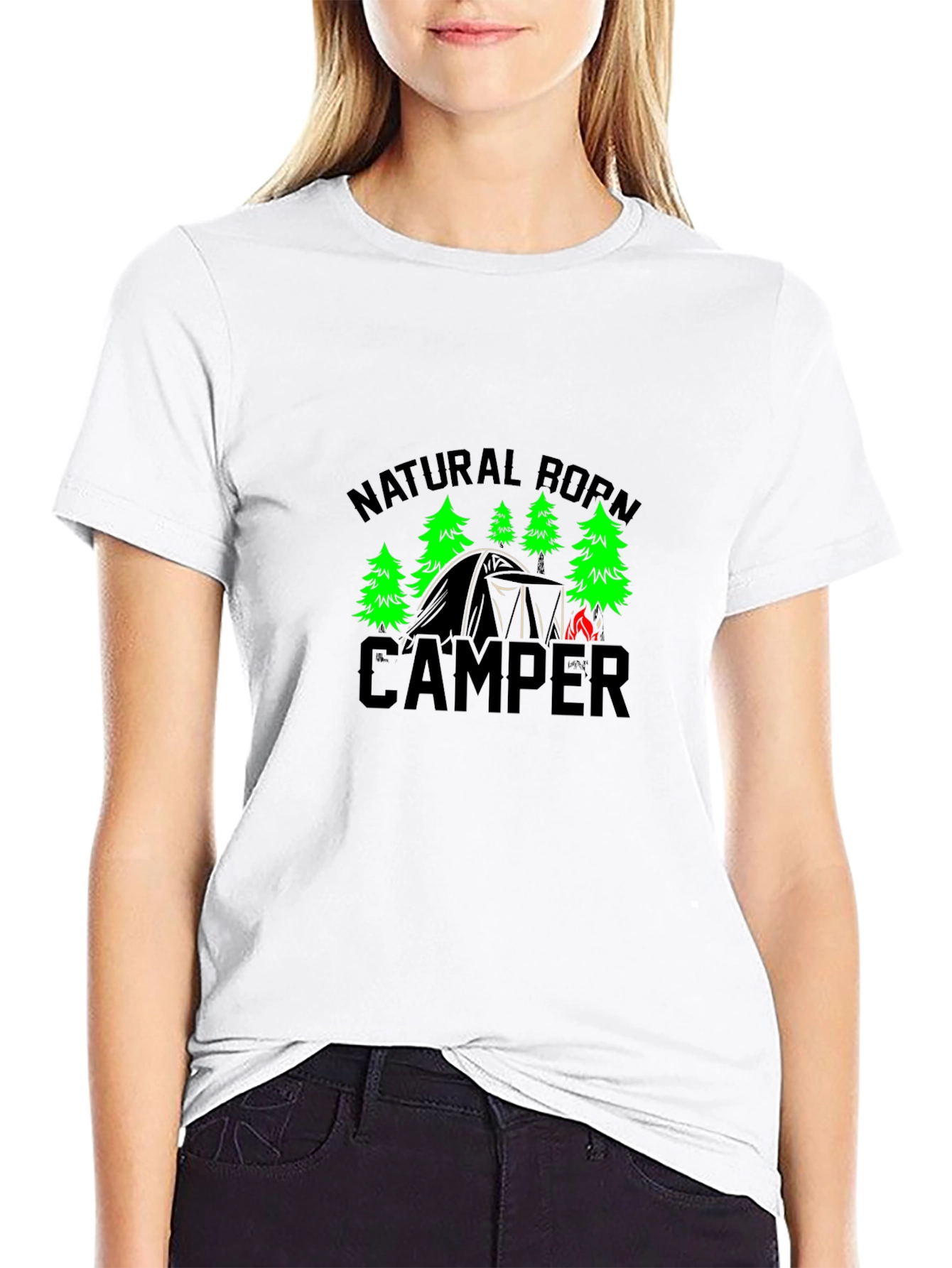 Black Natural Born Camper Black T-Shirt view 9