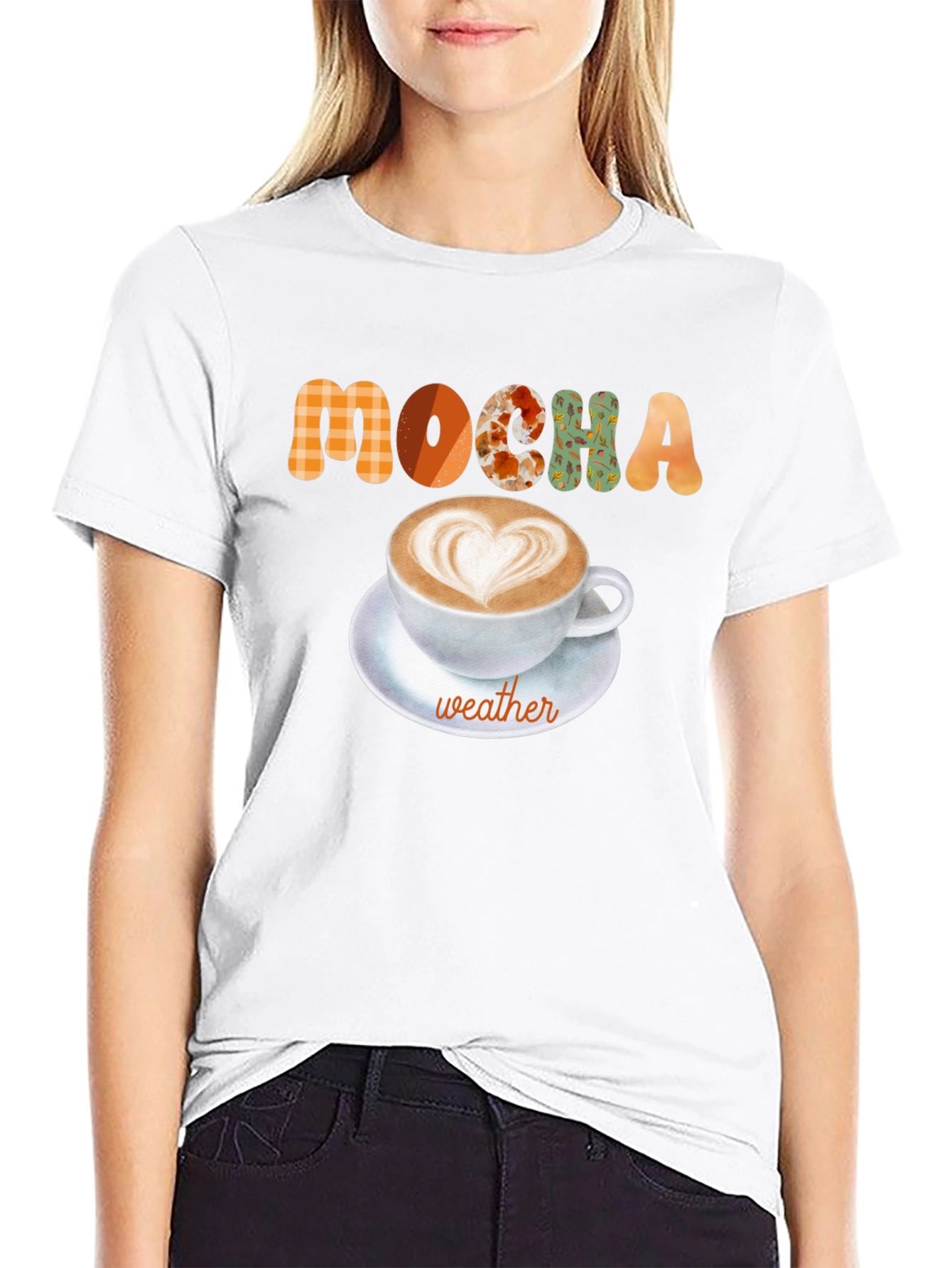 Black Mocha Weather T-Shirt Fall Coffee Latte Shirt view 9