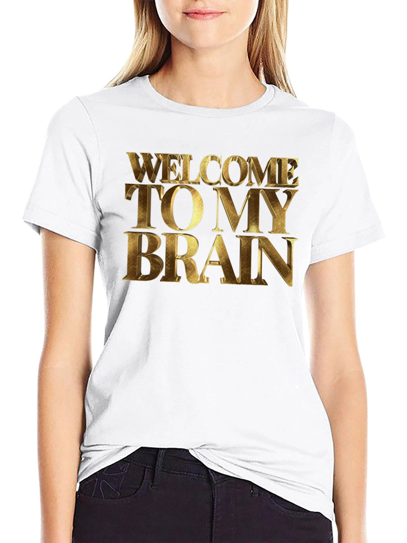 Black Welcome to My Brain T-Shirt view 9