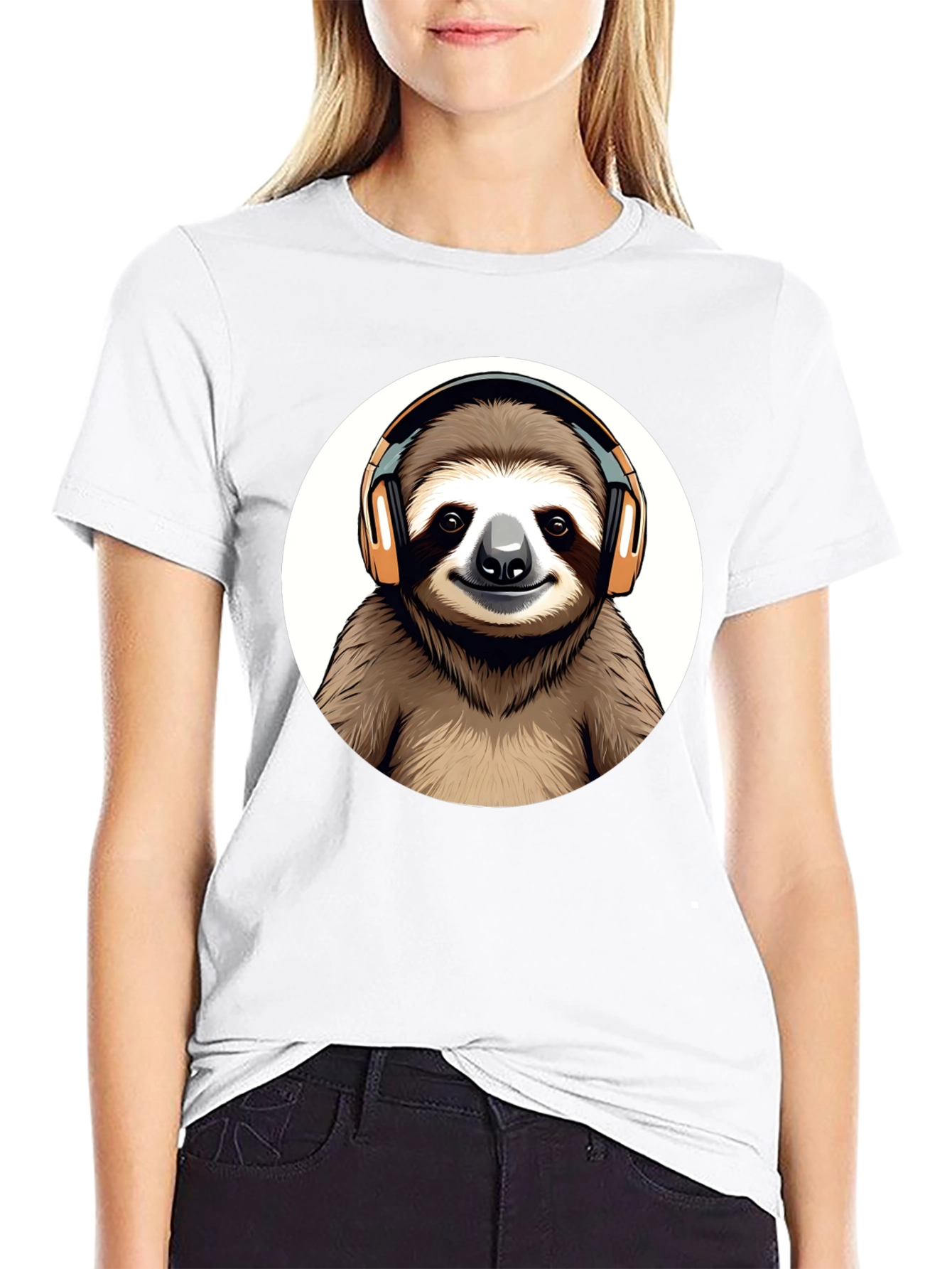 Black Sloth DJ Graphic Tee view 9