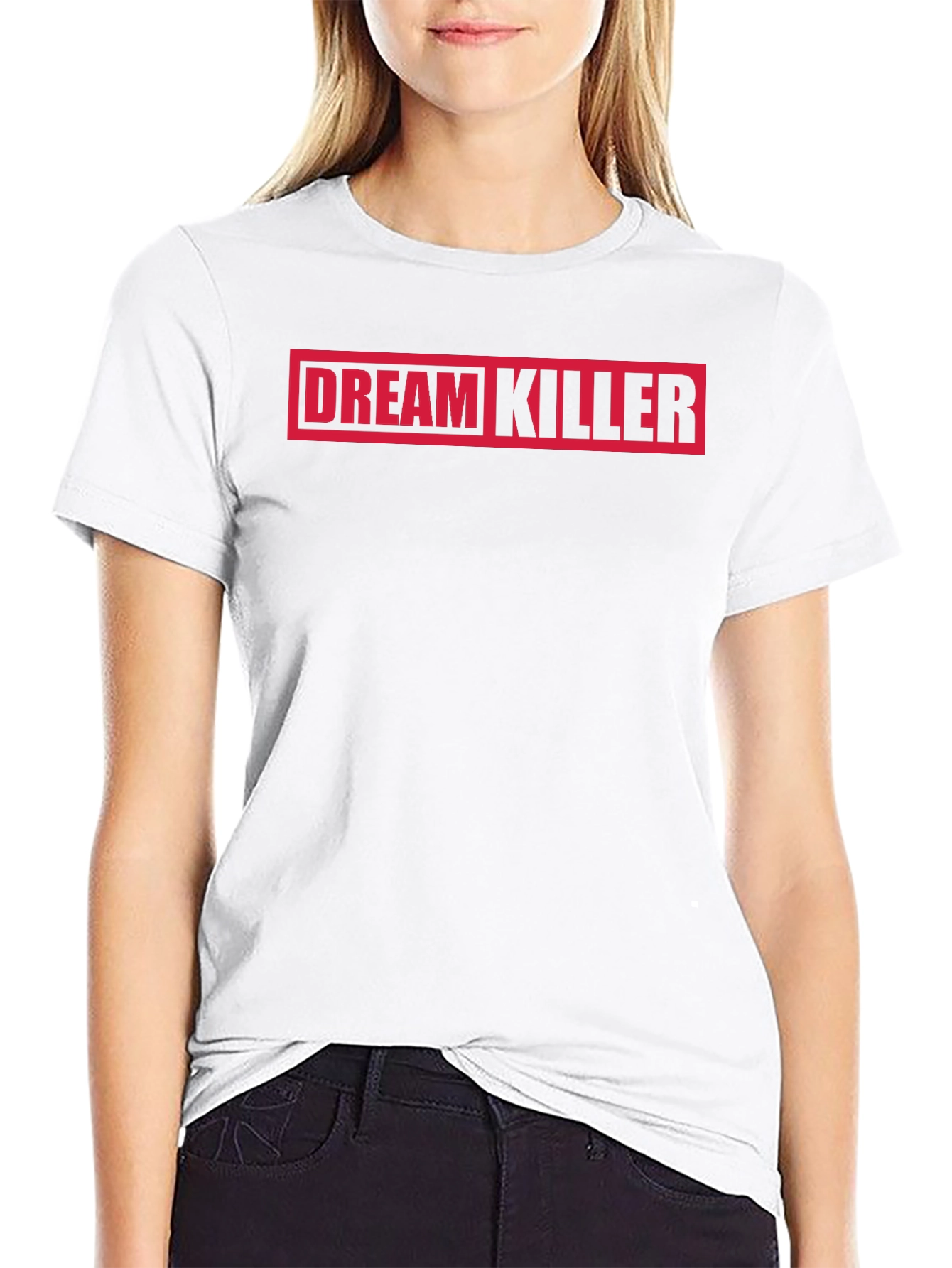 Black Dream Killer Graphic Tee - Bold Statement Shirt view 9