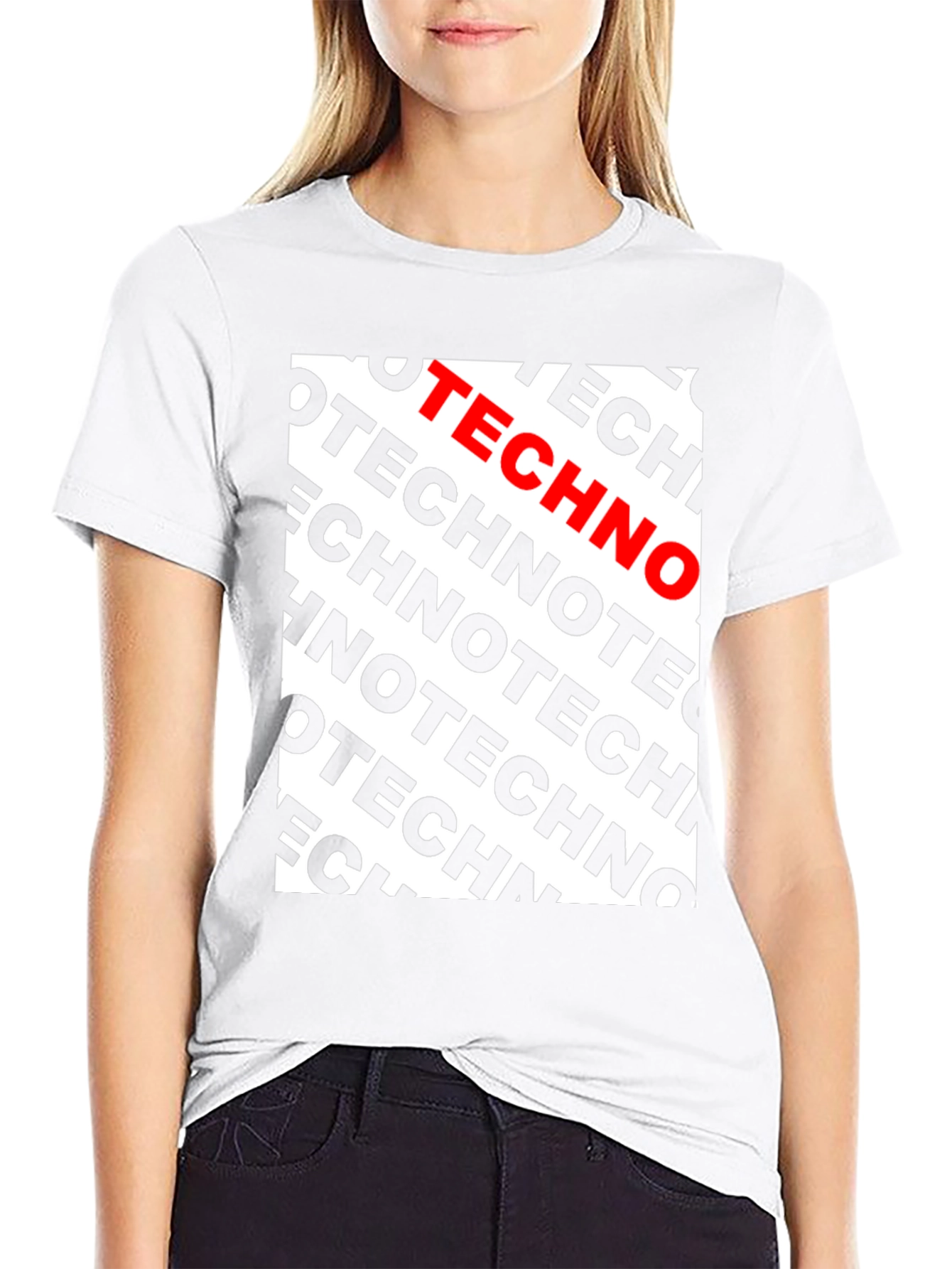 Techno Pattern T-Shirt - Bold Graphic Tee - 9