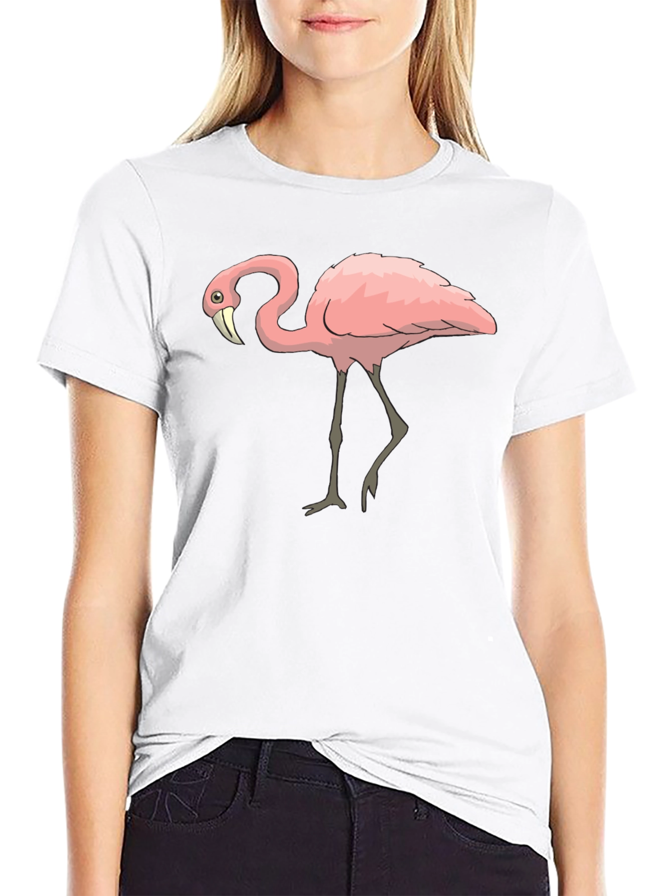 Black Flamingo Graphic Tee - Stylish Men's Black T-Shirt view 9