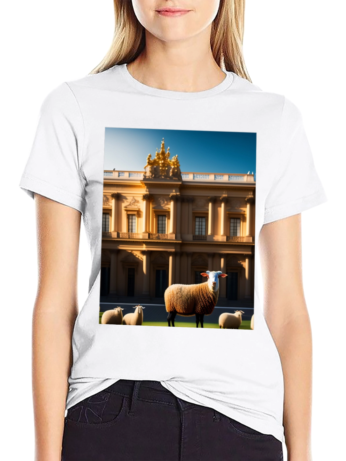 Black Sheep and Mansion Graphic Tee view 9