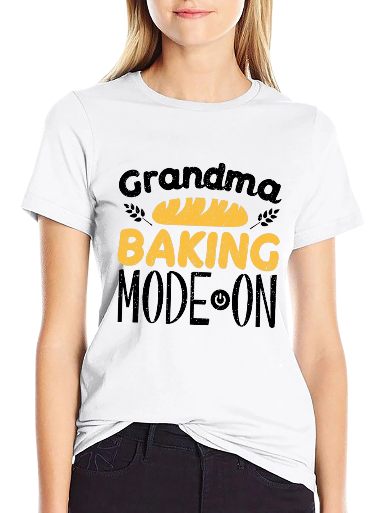 Black Grandma Baking Mode On T-Shirt view 9