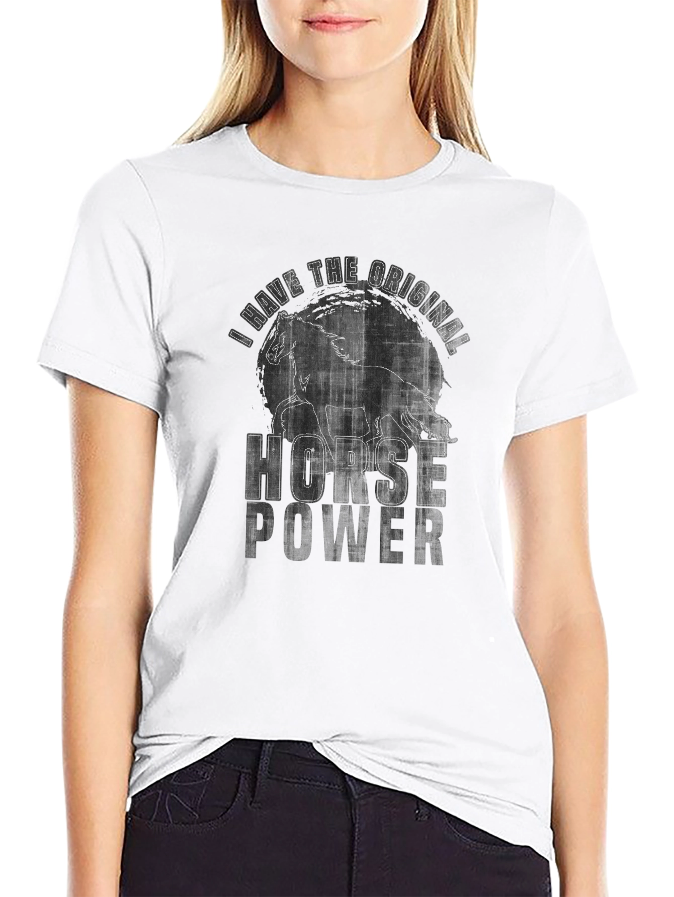 Black Original Horse Power Graphic Tee - Black view 9