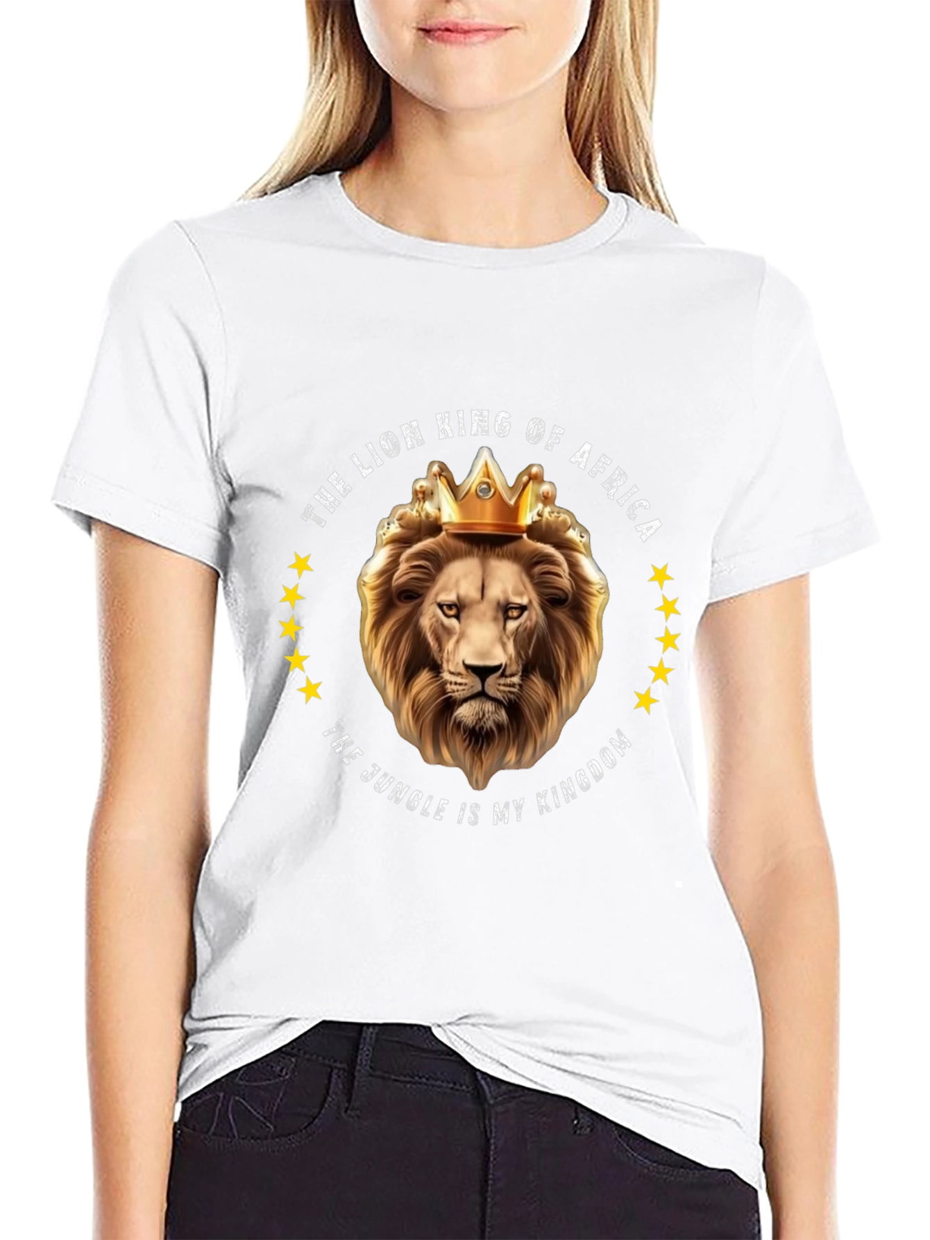 Black Lion King of Africa Graphic Tee view 9