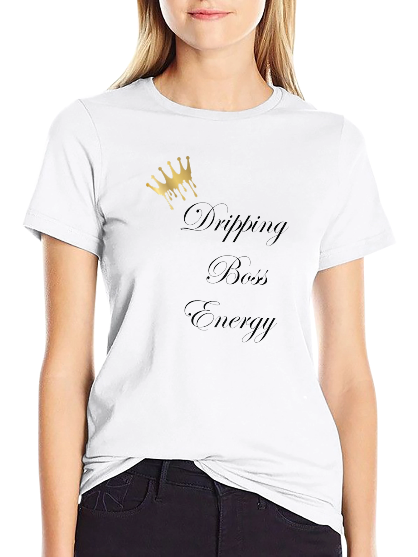 Black Dripping Boss Energy Black T-Shirt view 9