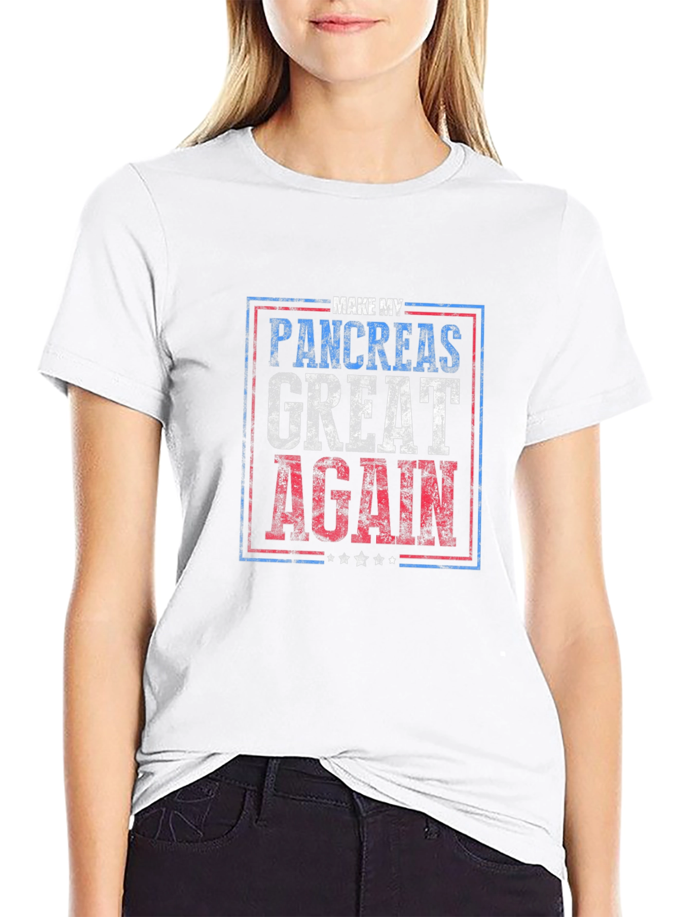 Black Make My Pancreas Great Again T-Shirt view 9