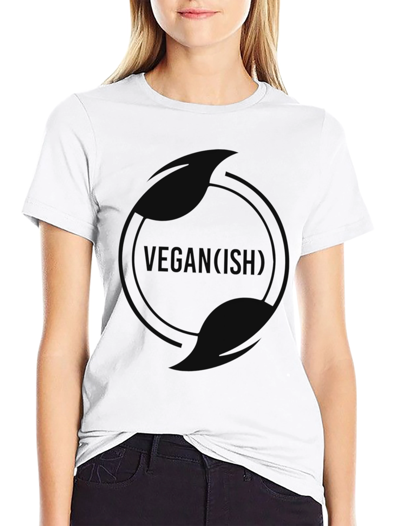 Black Vegan-ish Black T-Shirt view 9