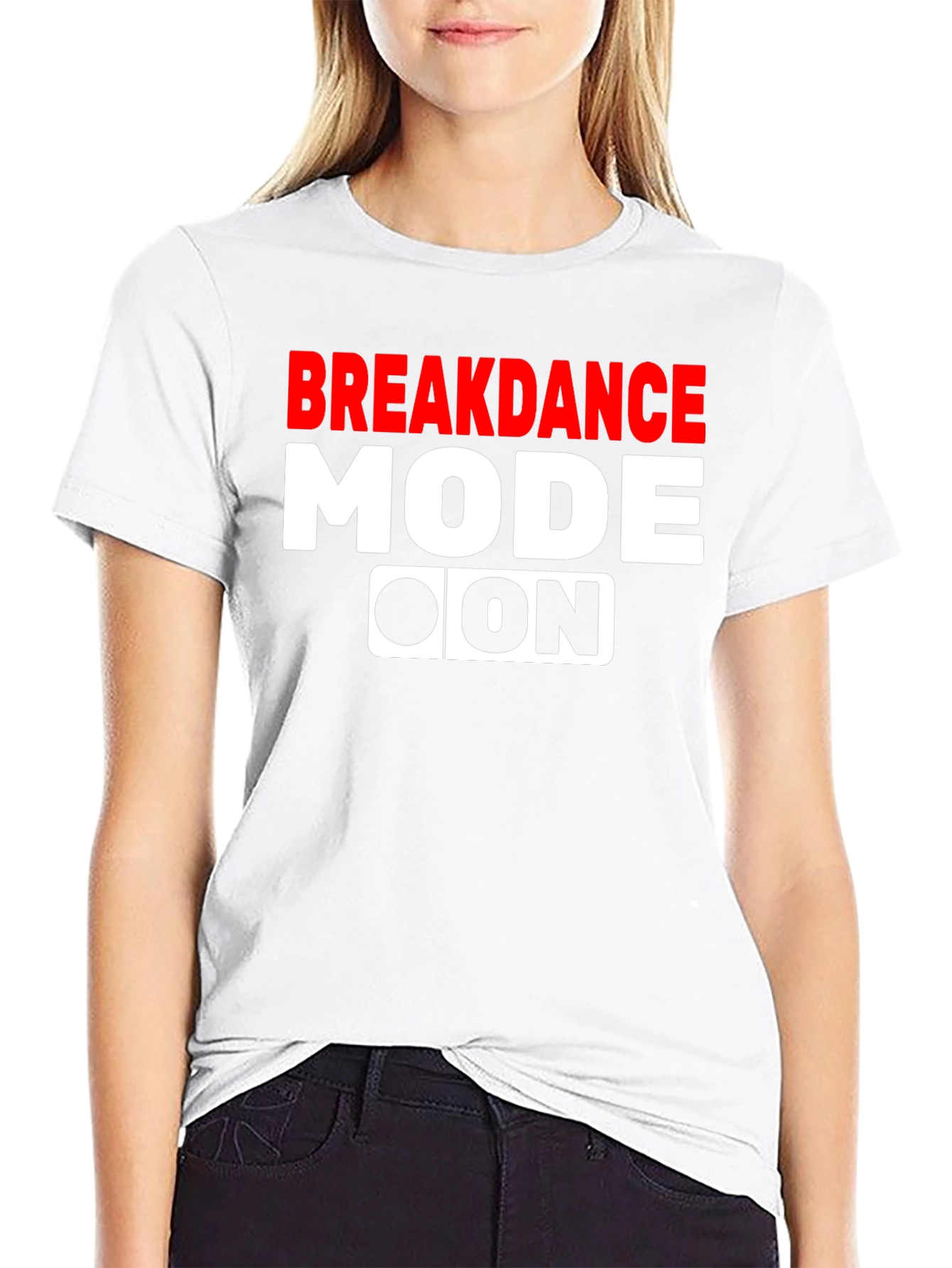 Black Breakdance Mode On Graphic Tee view 9
