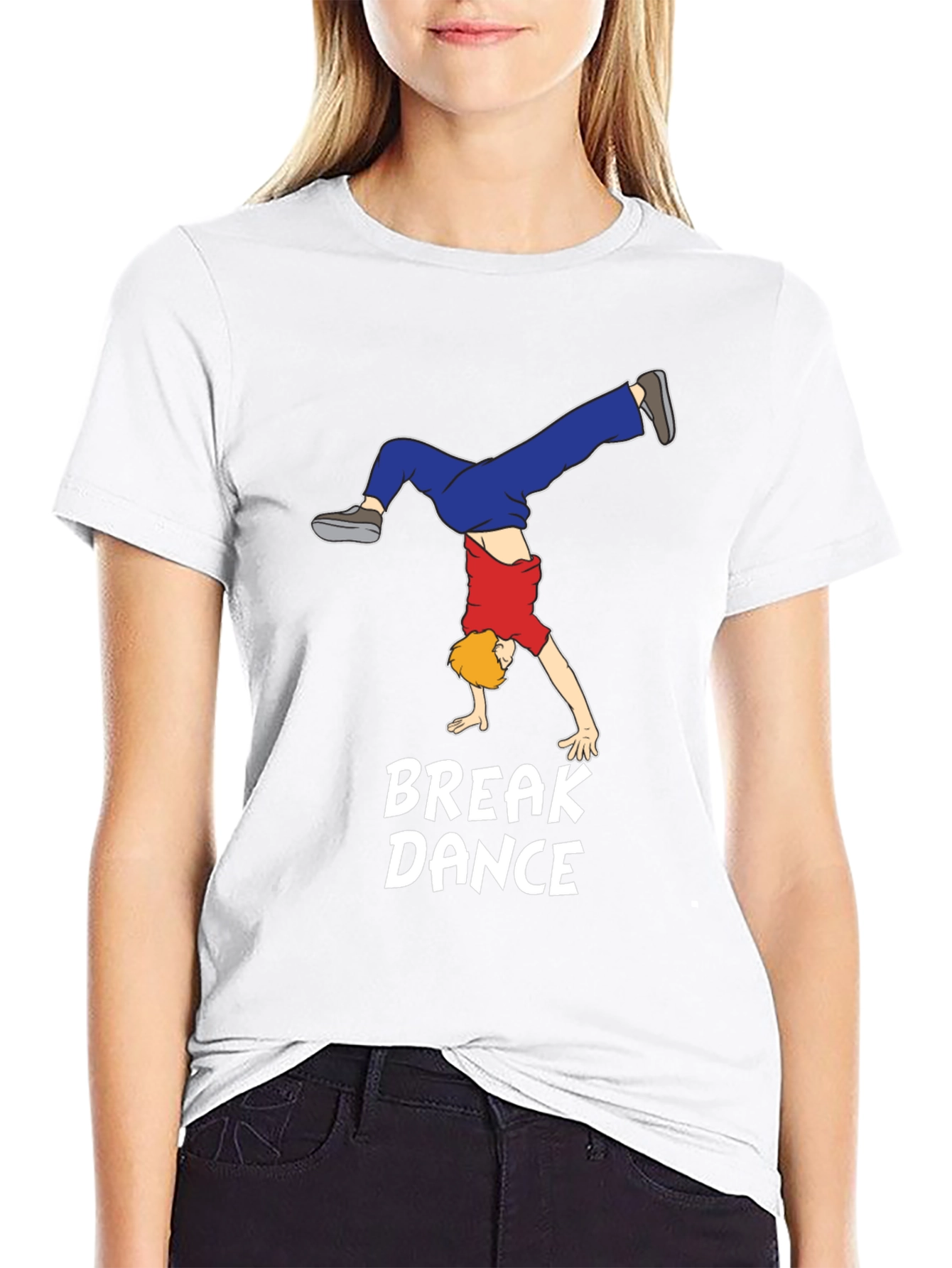 Black Break Dance T-Shirt: Stylish Cotton Tee for Dance Lovers view 9