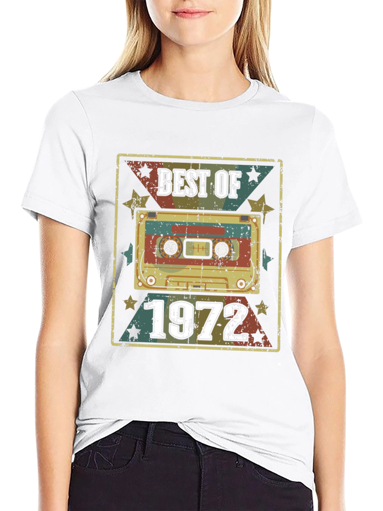 Black Best of 1972 Cassette Tape Graphic Tee view 9