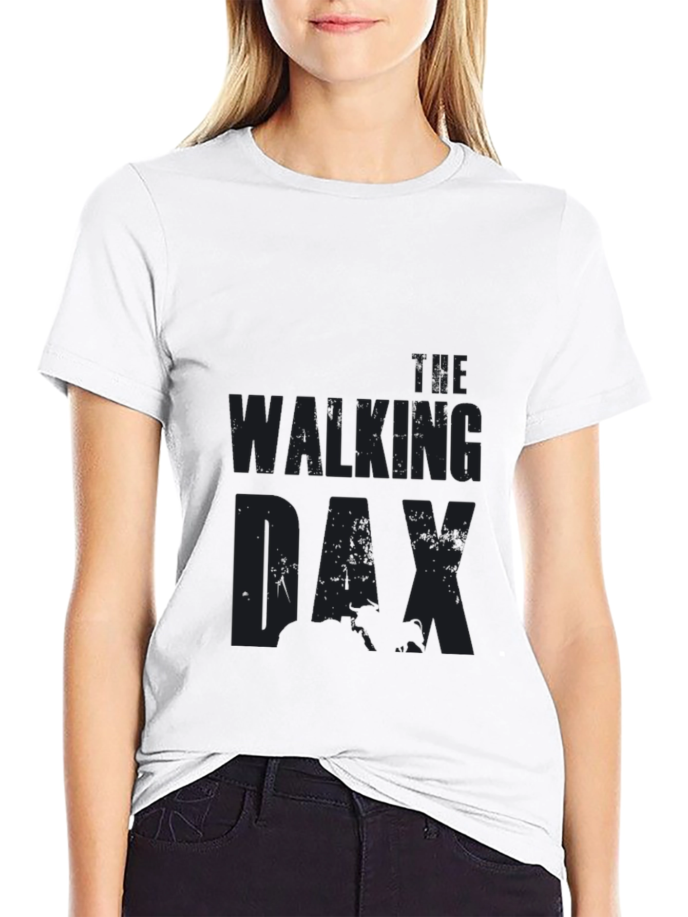Black Walking DAX Black T-Shirt view 9