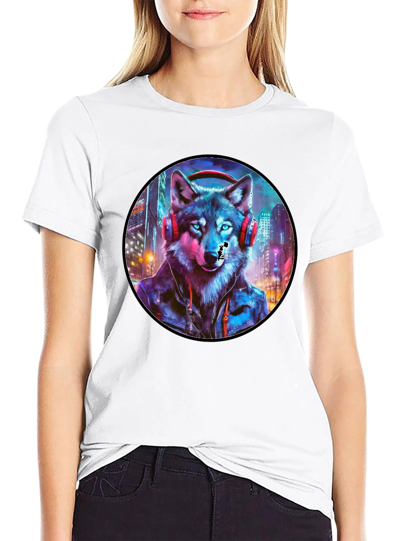Black Wolf Graphic Tee view 9