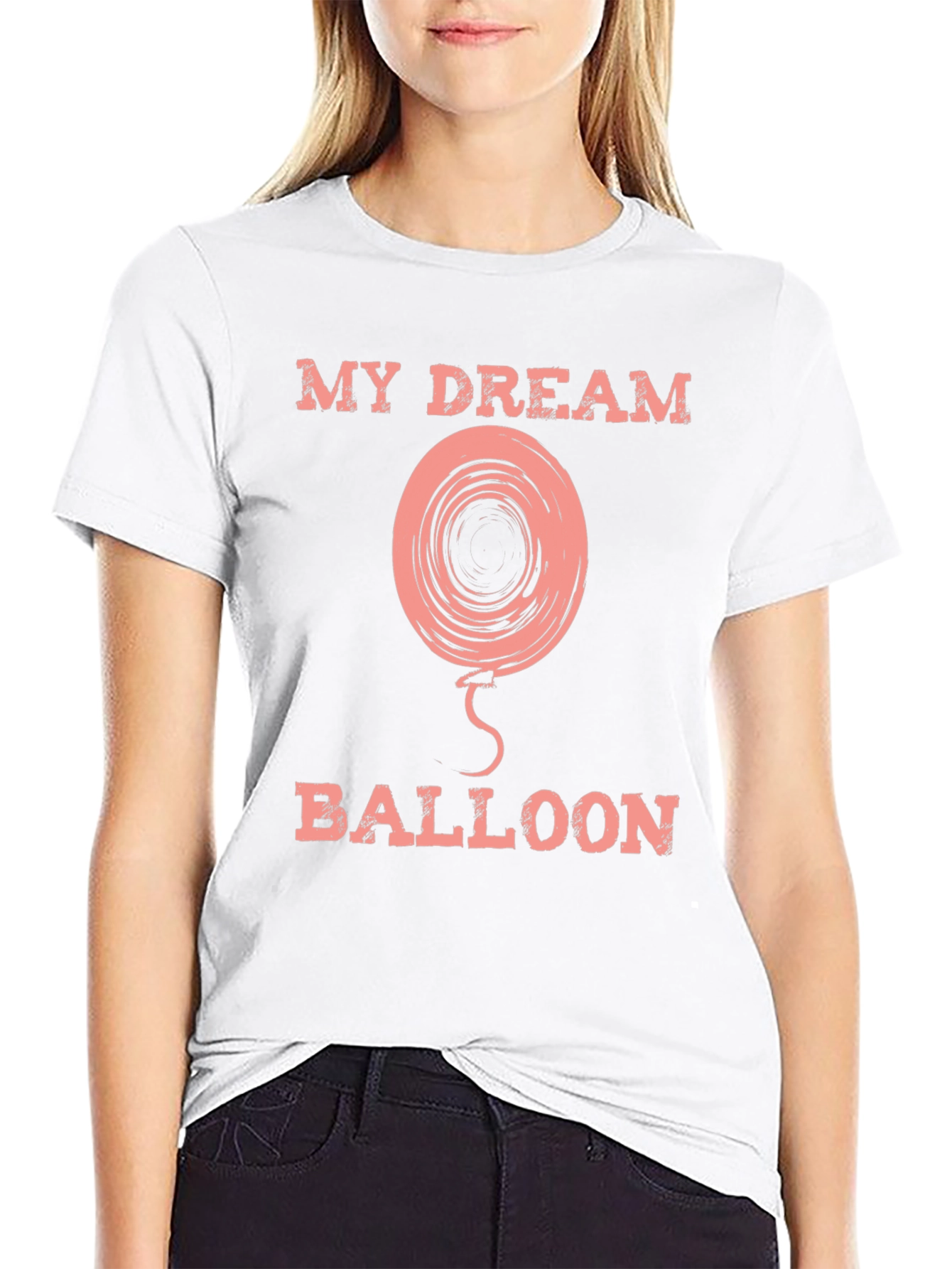 Black My Dream Balloon Black Graphic Tee view 9