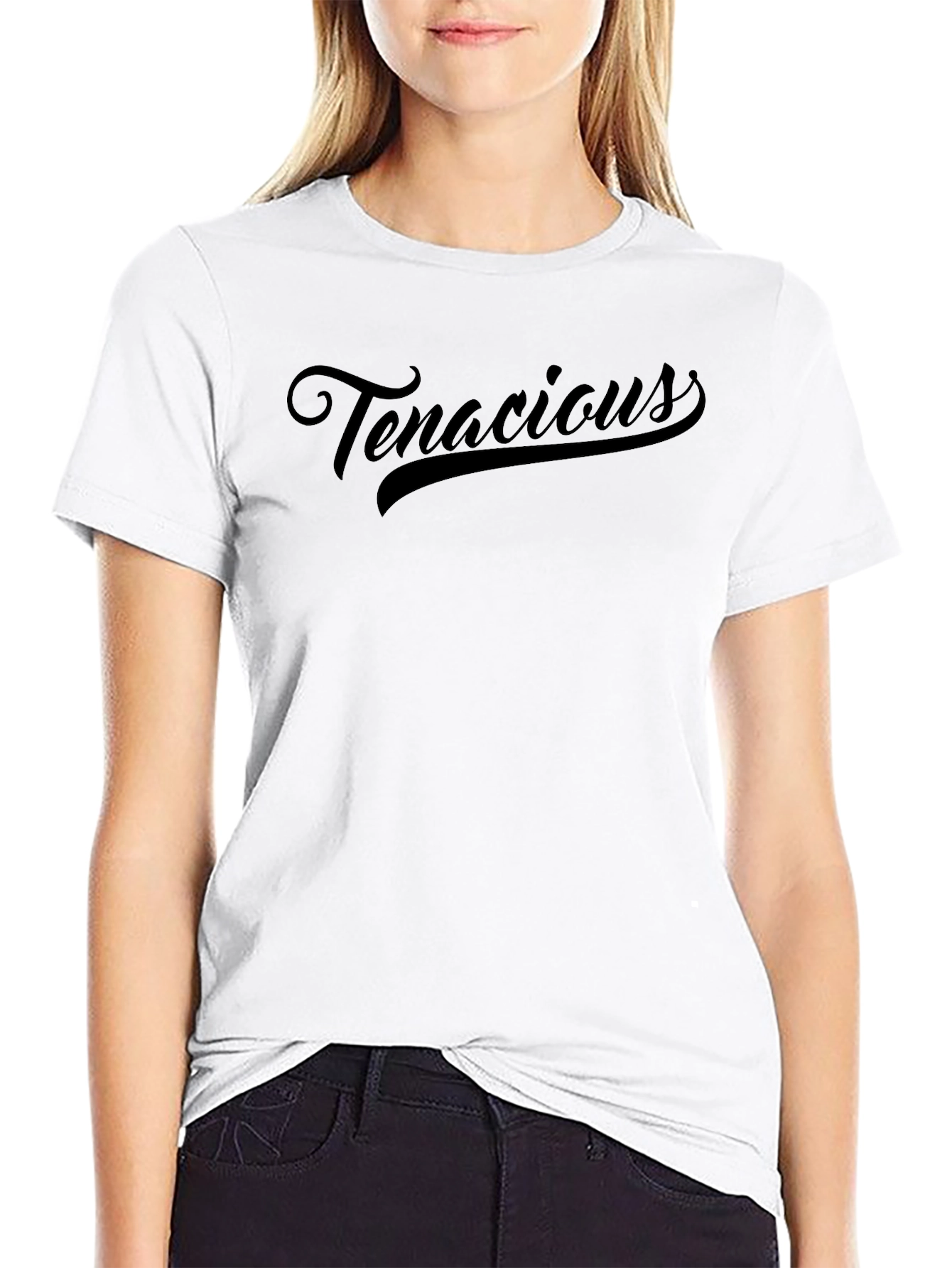 Black Tenacious Graphic Tee - Classic Black T-Shirt view 9