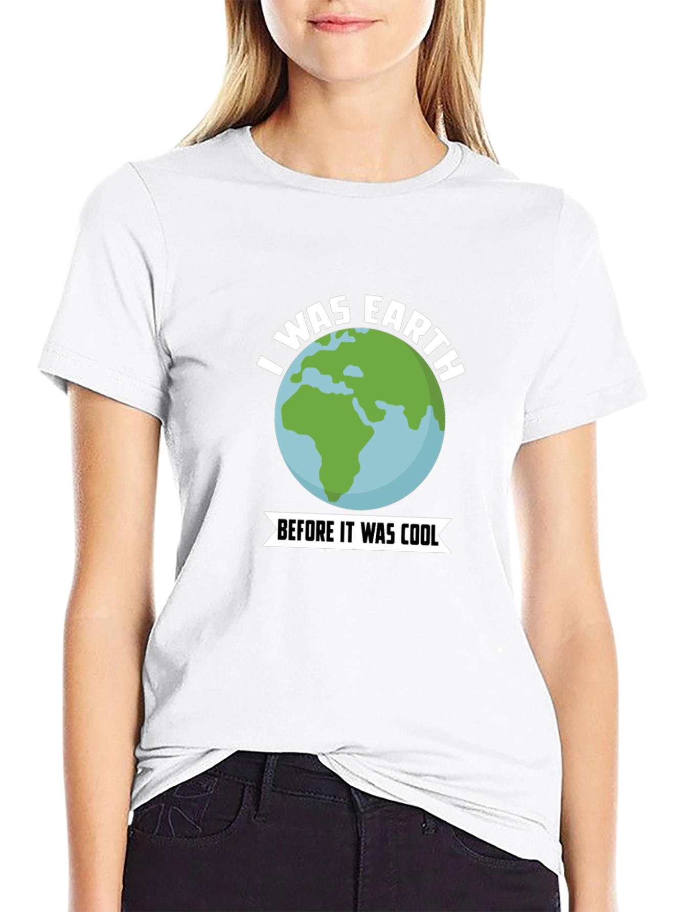 Black I Was Earth Before It Was Cool T-Shirt view 9