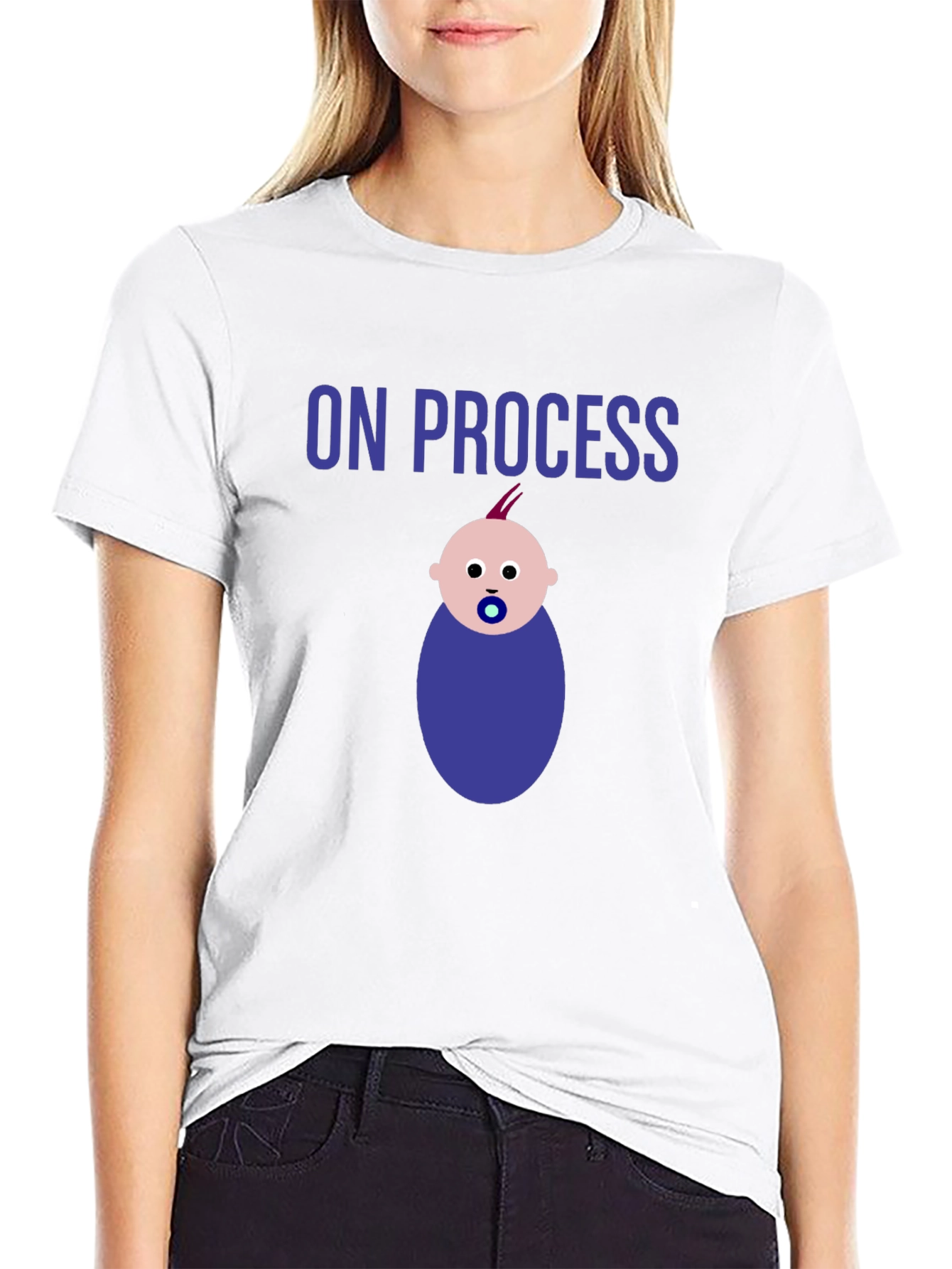 Black On Process Baby T-Shirt view 9