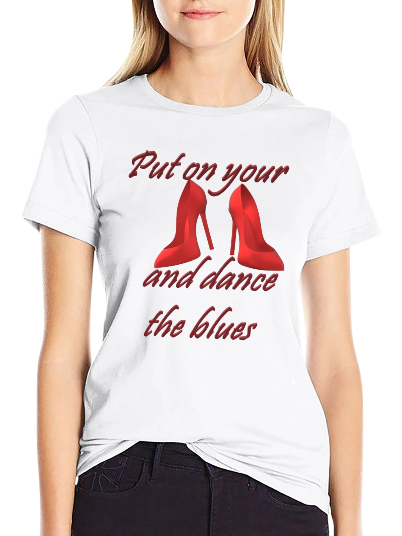 Black Dance the Blues T-Shirt - Stylish Graphic Tee view 9