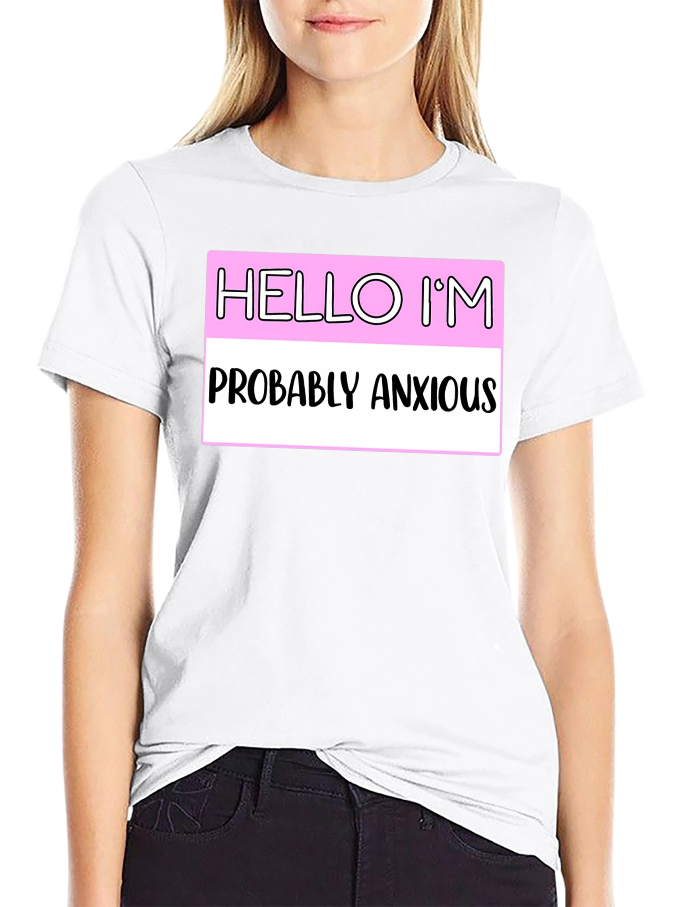 Black Anxious Introvert Graphic Tee - Express Yourself! view 9