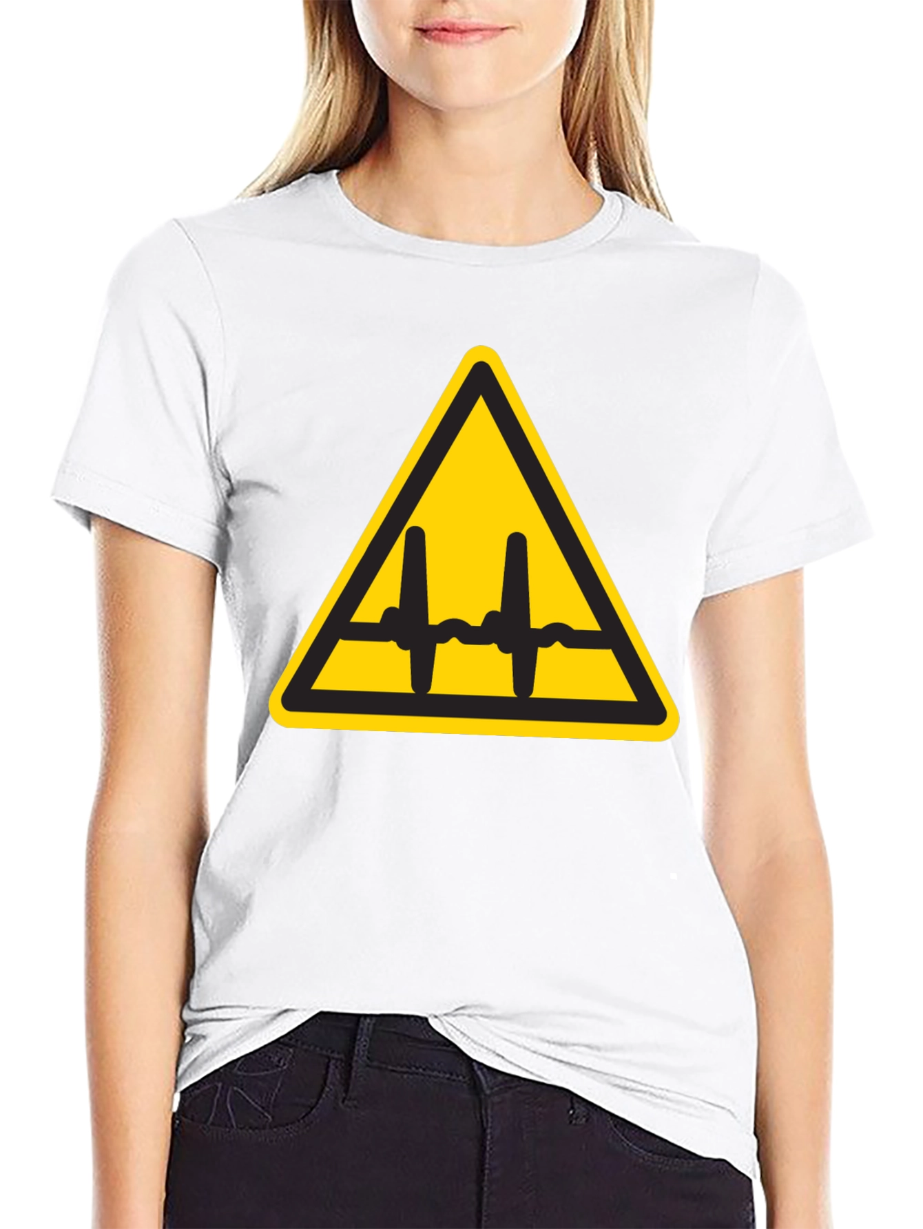 Black Voltage Hazard Graphic Tee - Black view 9