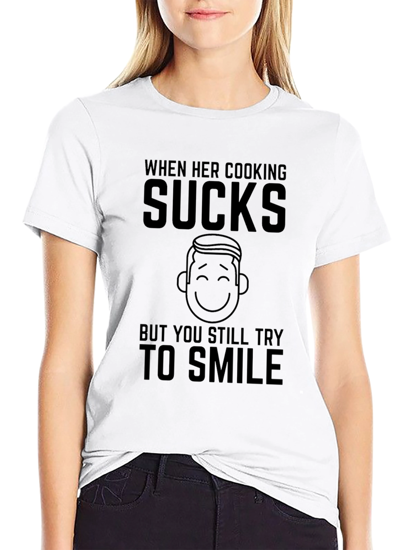 Black Cooking Sucks Humor T-Shirt - Men's Black Tee view 9