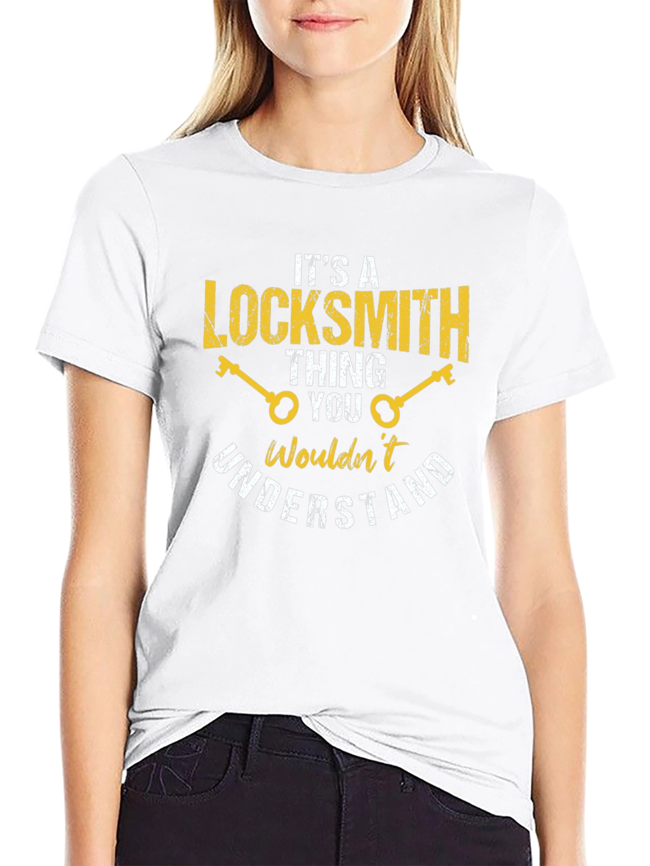 Black Locksmith Thing T-Shirt - Funny Profession Tee view 9
