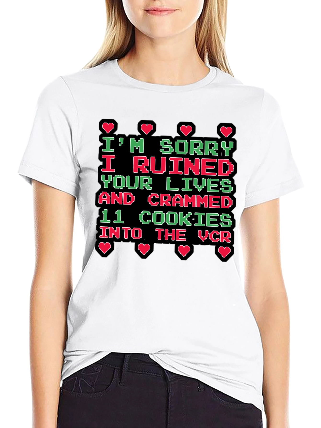 Black I'm Sorry Funny Graphic Tee view 9
