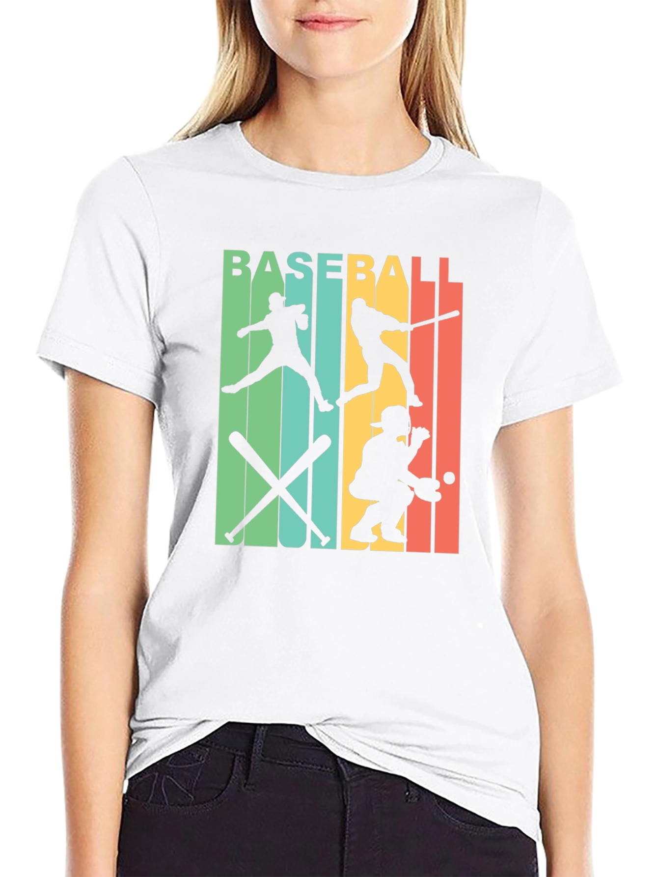 Black Retro Baseball T-Shirt view 9