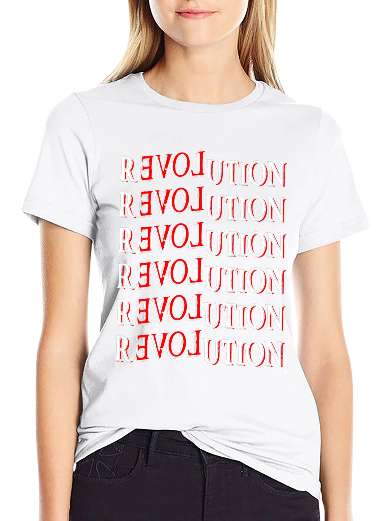 Black Revolution Graphic Tee - Bold Statement T-Shirt view 9