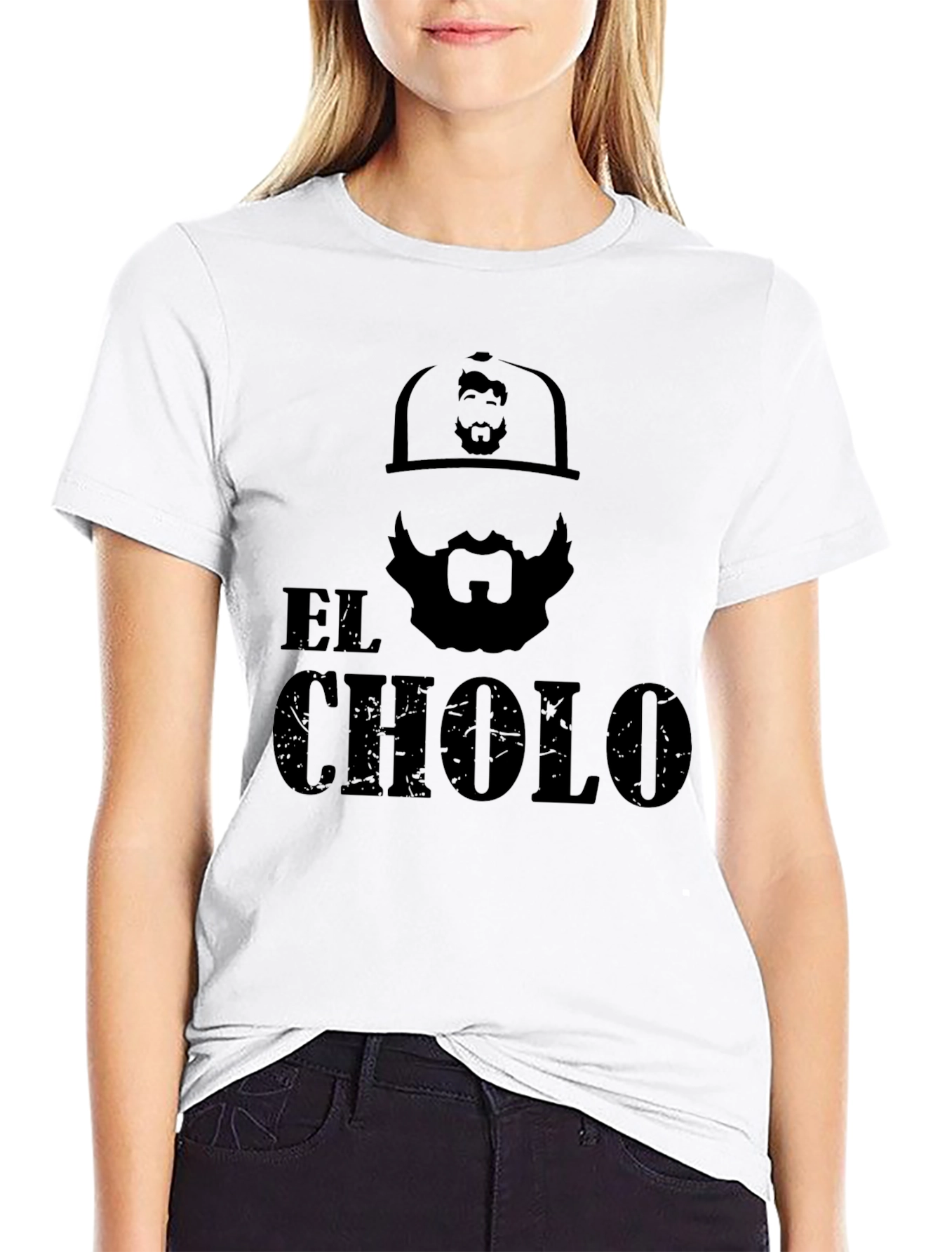 Black El Cholo Graphic Tee - Black Crew Neck view 9