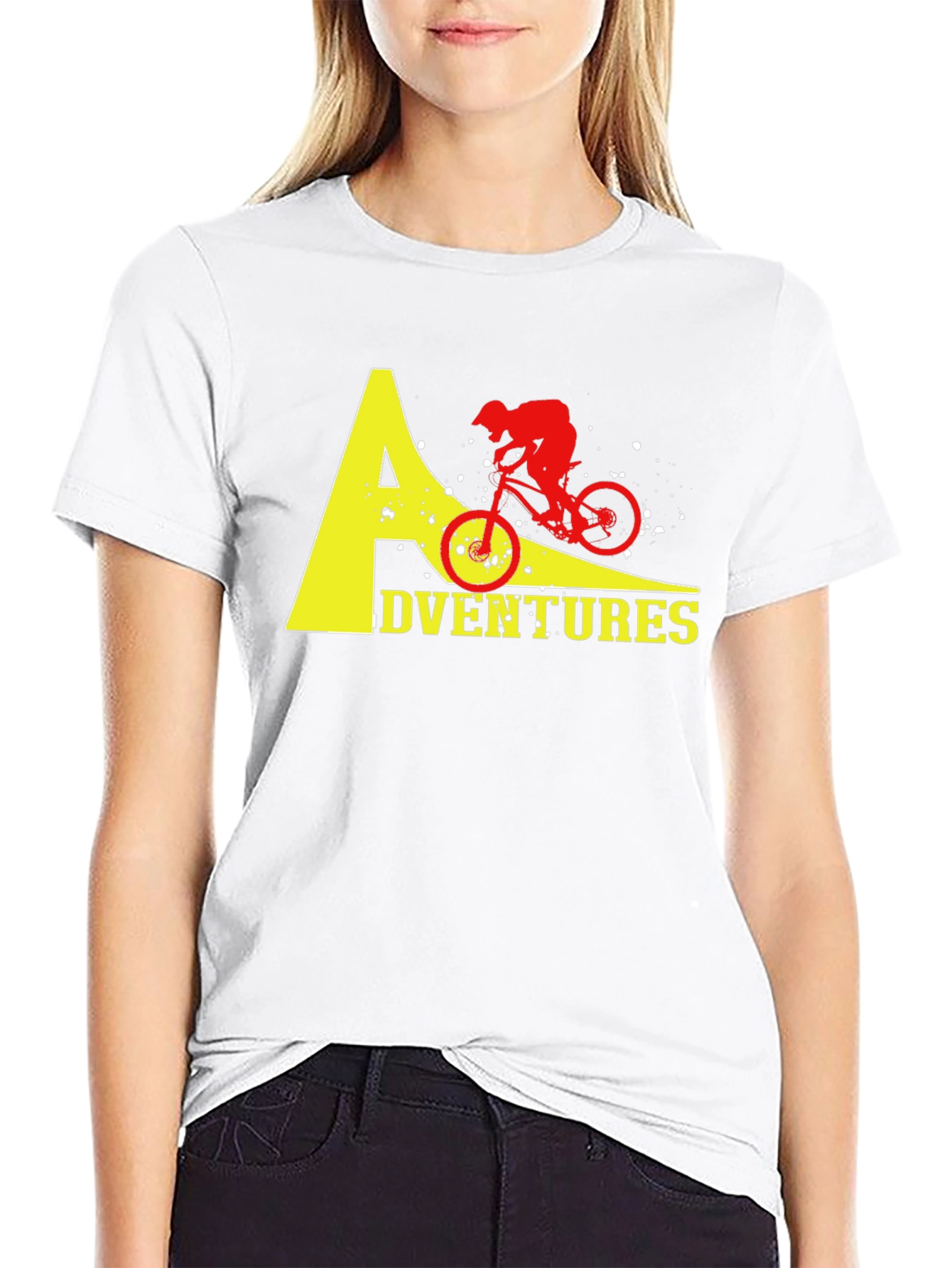 Black Adventure Biker T-Shirt - Black Cotton Tee view 9