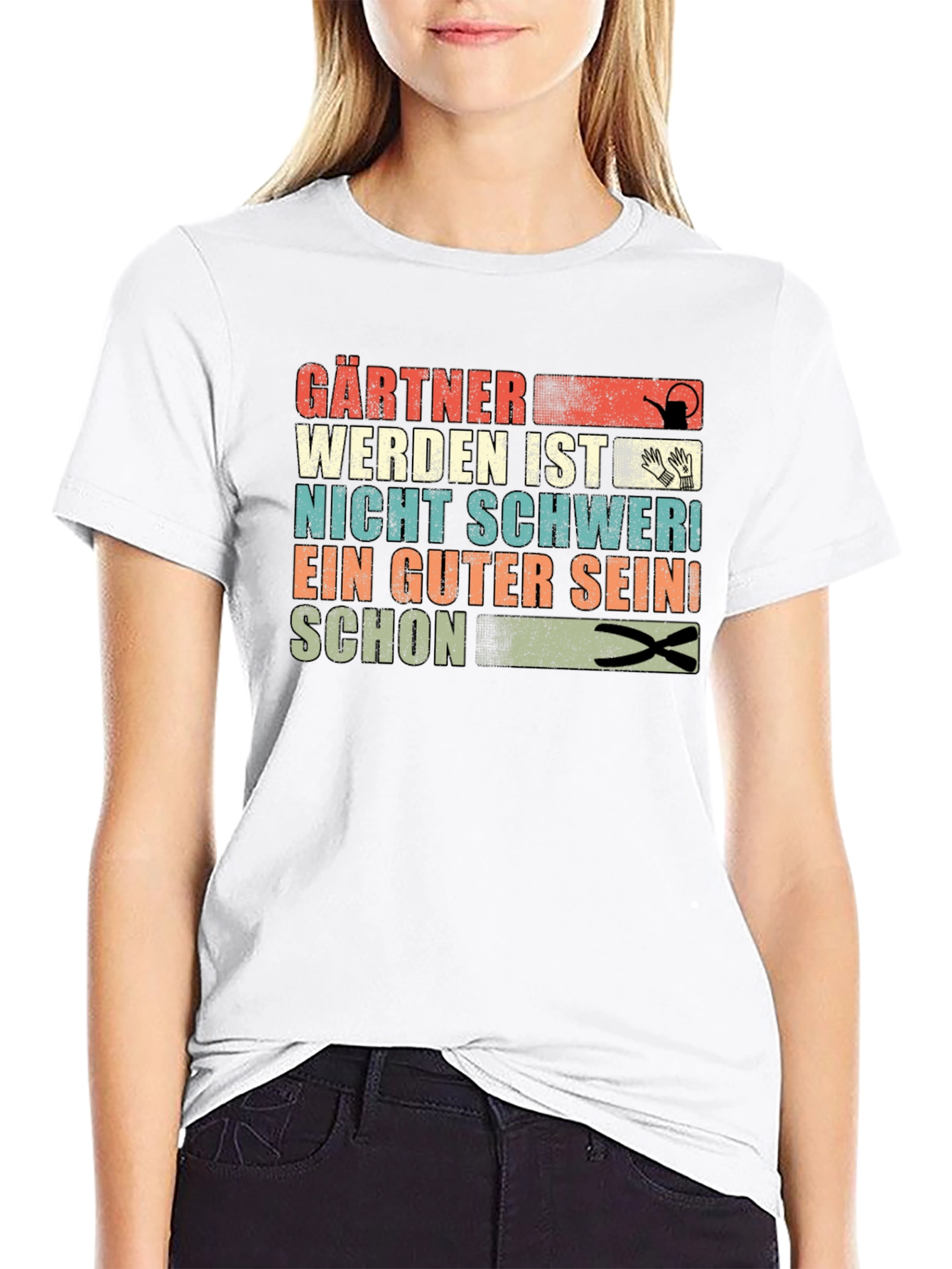 Black Gärtner Werden T-Shirt - Funny Gardener Gift Tee view 9
