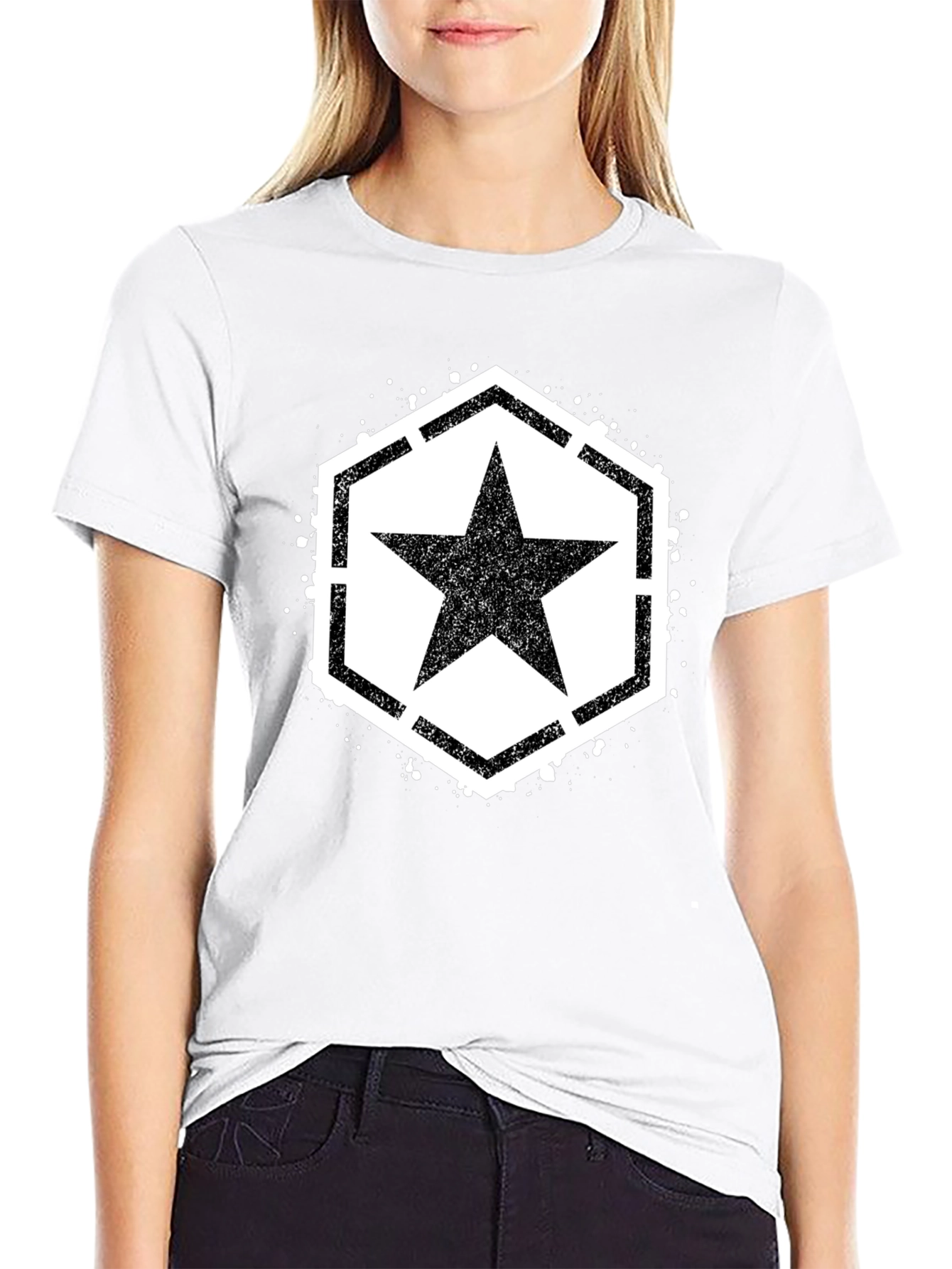 Black Star Graphic Black T-Shirt view 9