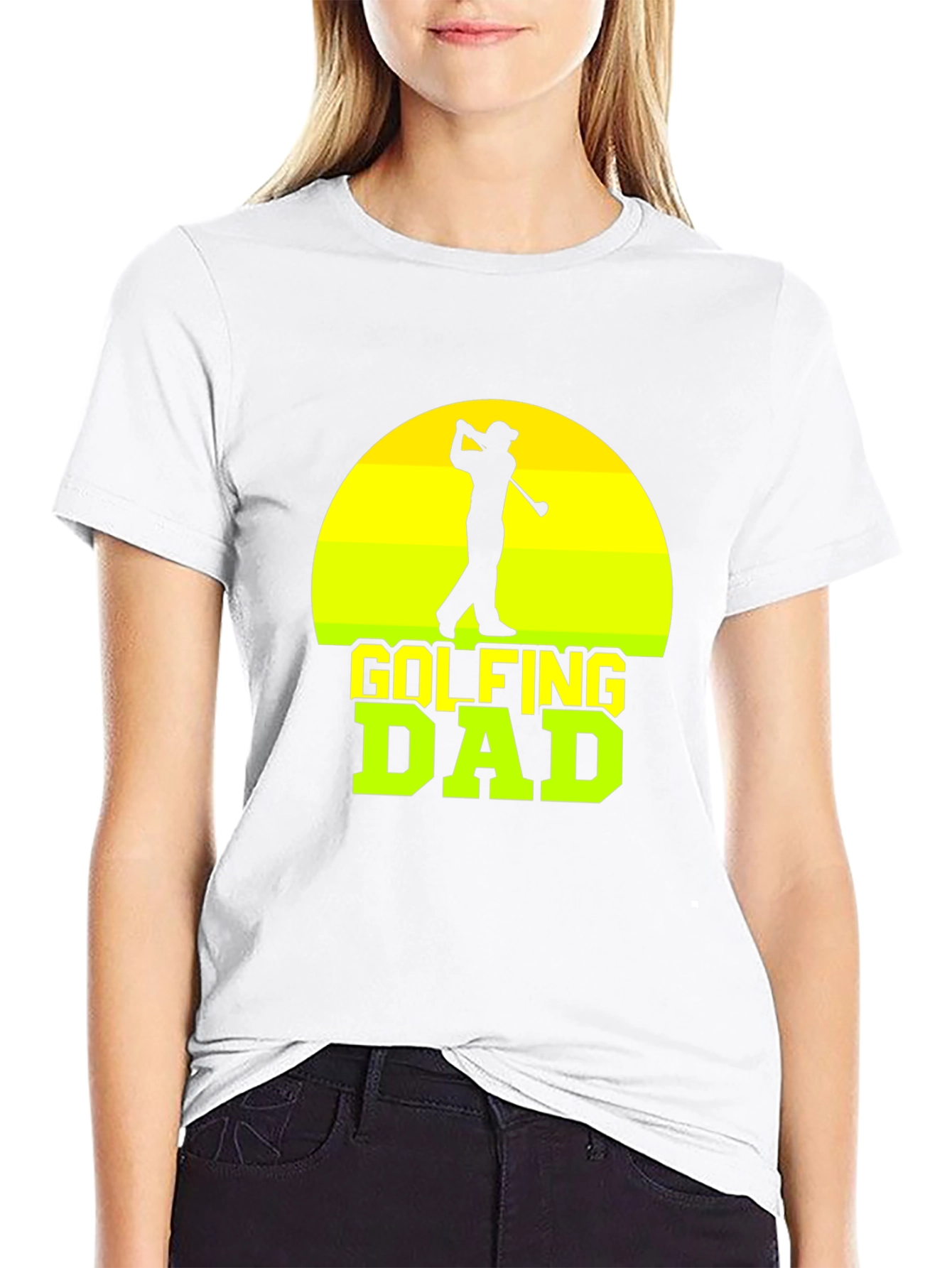 Black Golfing Dad T-Shirt - Perfect for Golf Lovers view 9