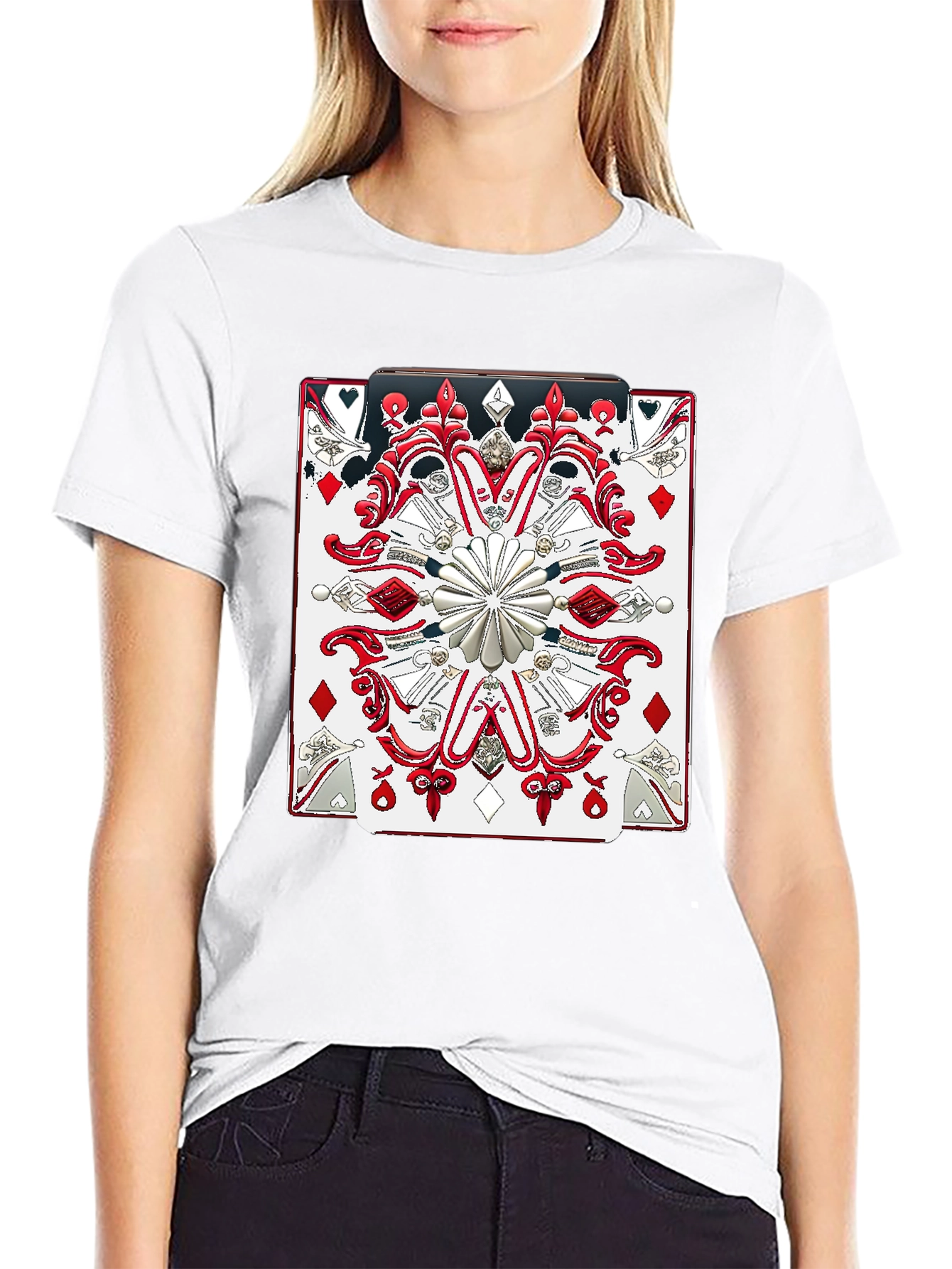 Black Playing Card Graphic Tee - Bold & Unique Design view 9