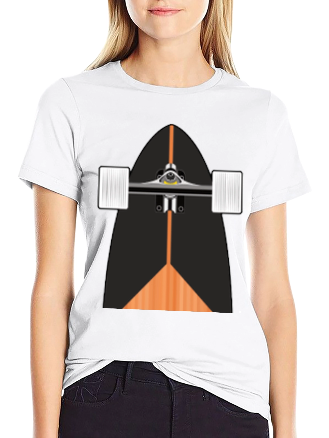 Black Skateboard Graphic T-Shirt - Cool Style view 9