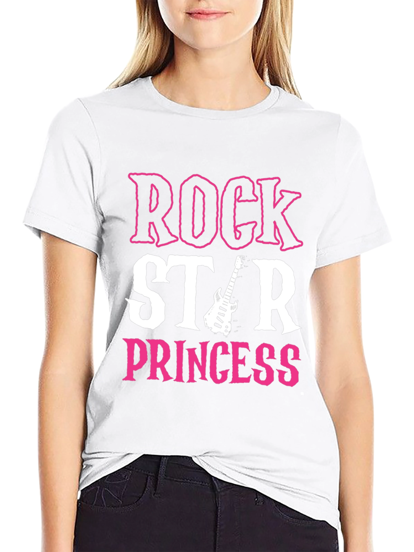 Black Rock Star Princess Graphic T-Shirt - Black view 9