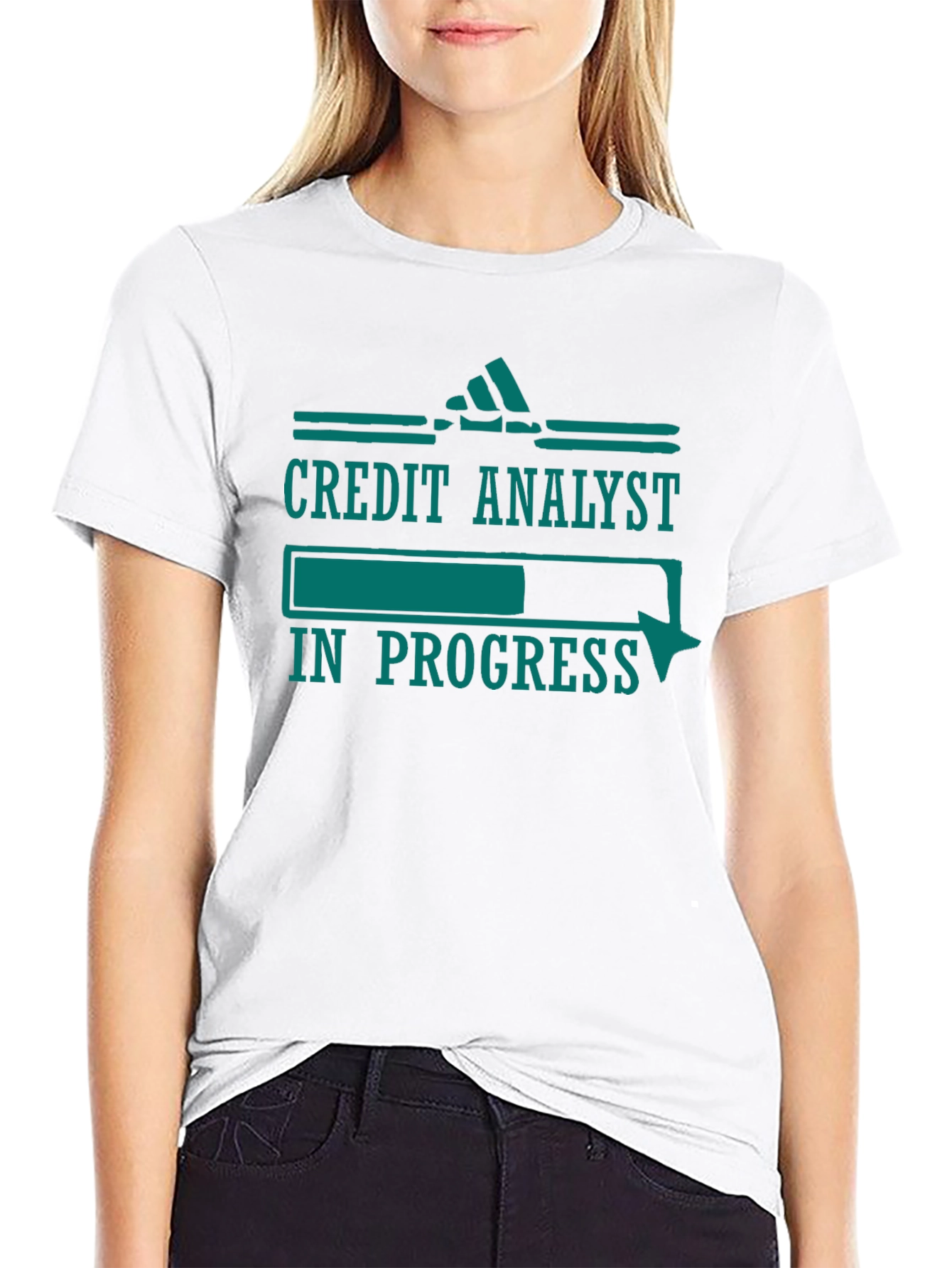 Black Credit Analyst In Progress Funny T-Shirt view 9