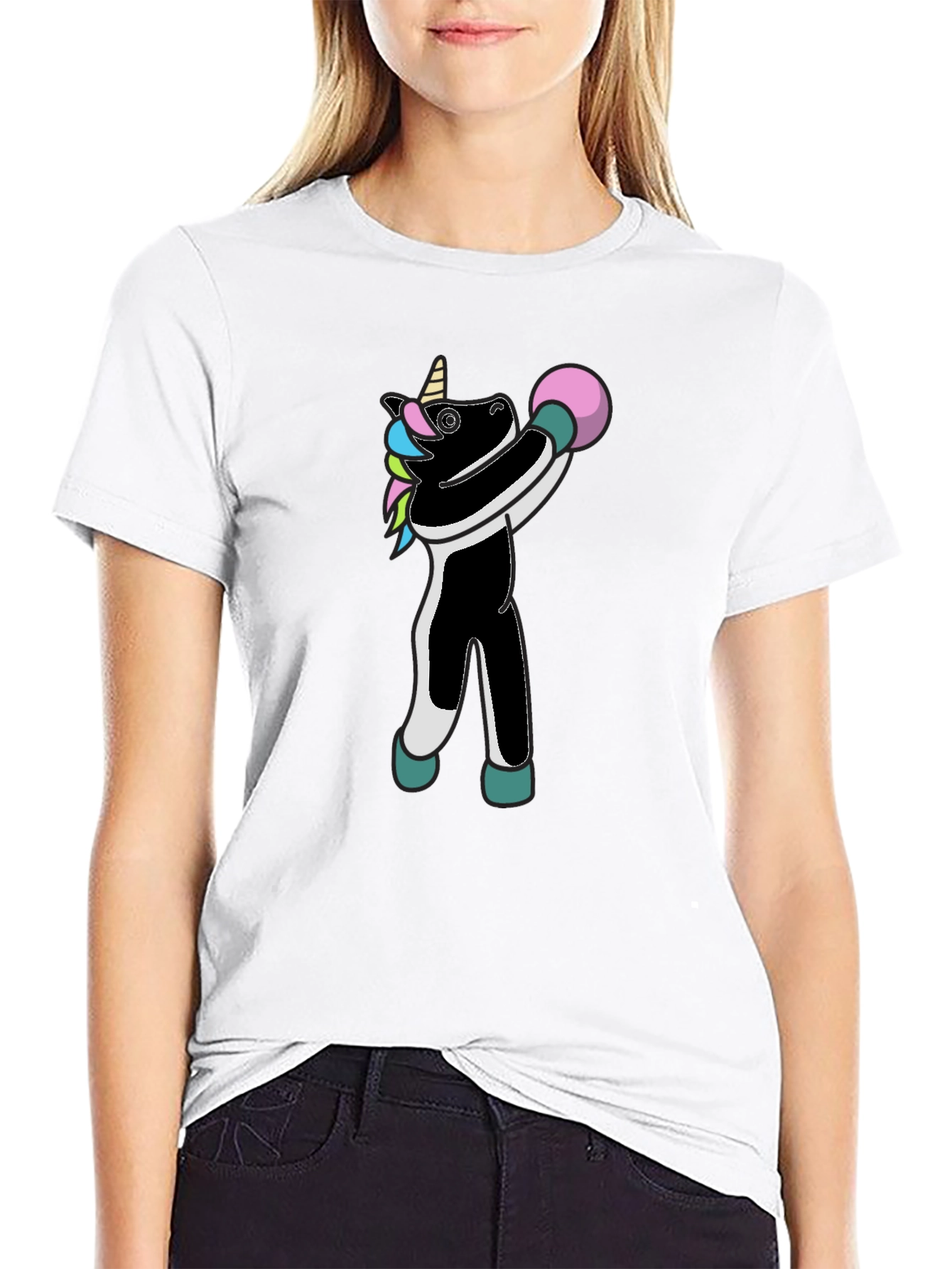 Black Unicorn Bowling T-Shirt - Strike a Pose! view 9