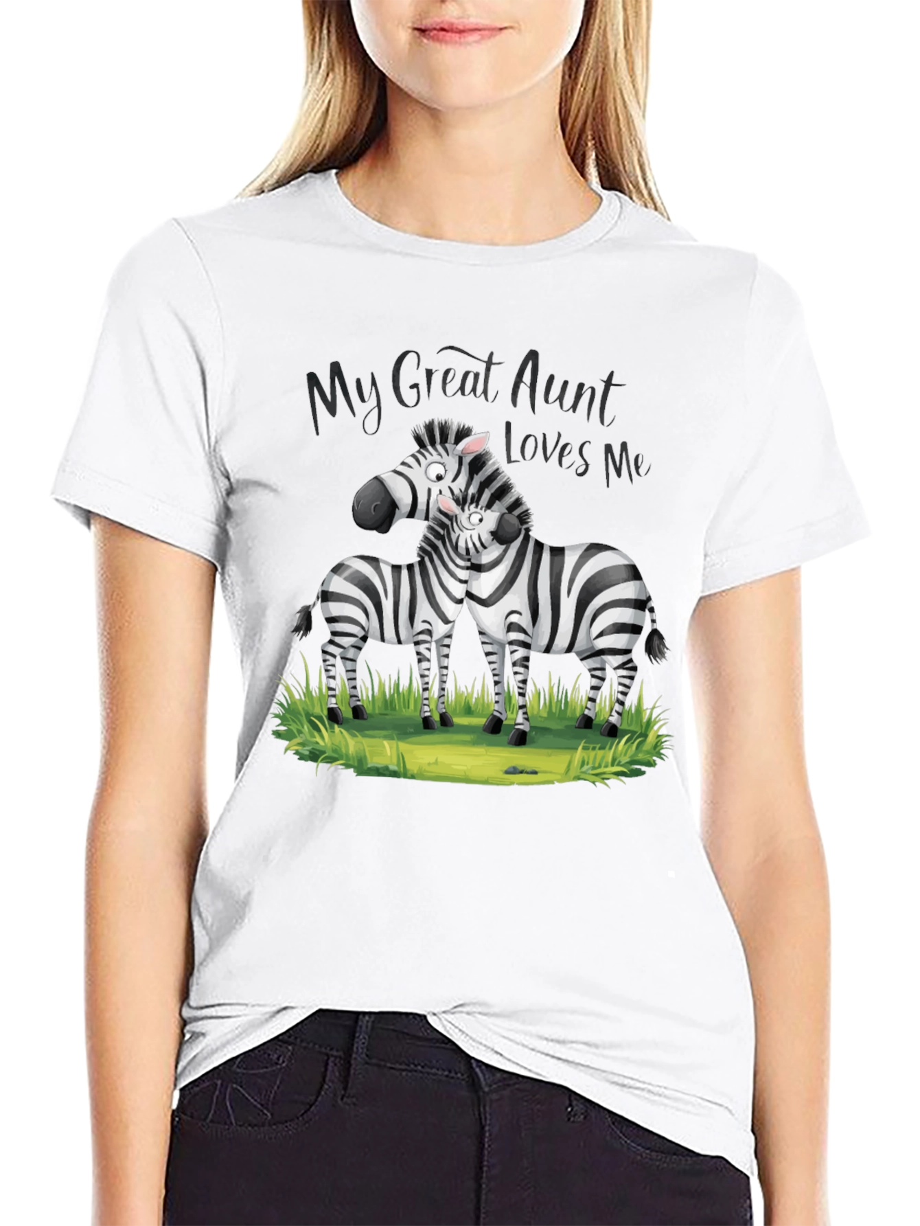 Black Zebra 'My Great Aunt Loves Me' Graphic Tee view 9