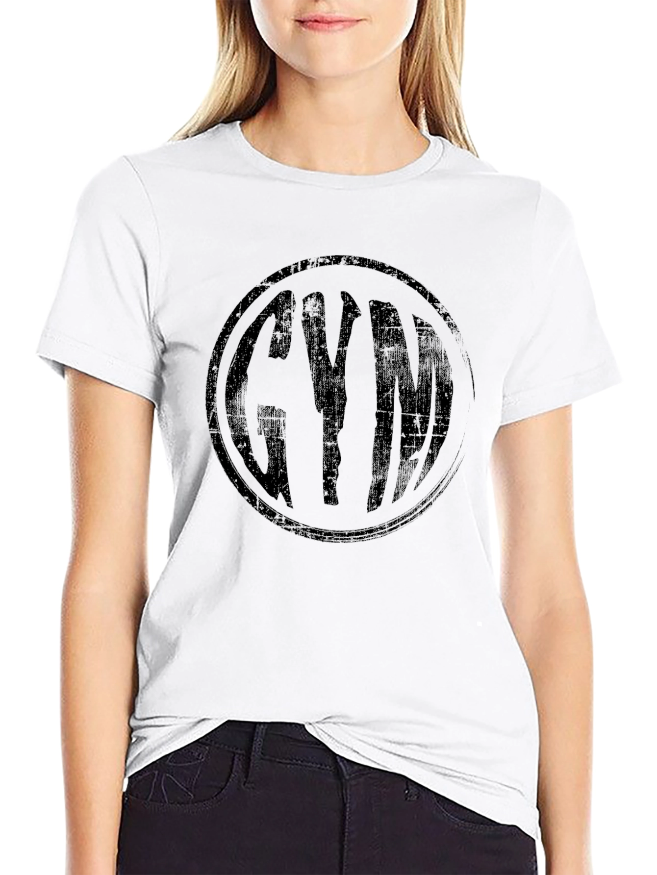 Black Men's Black Gym Graphic T-Shirt view 9