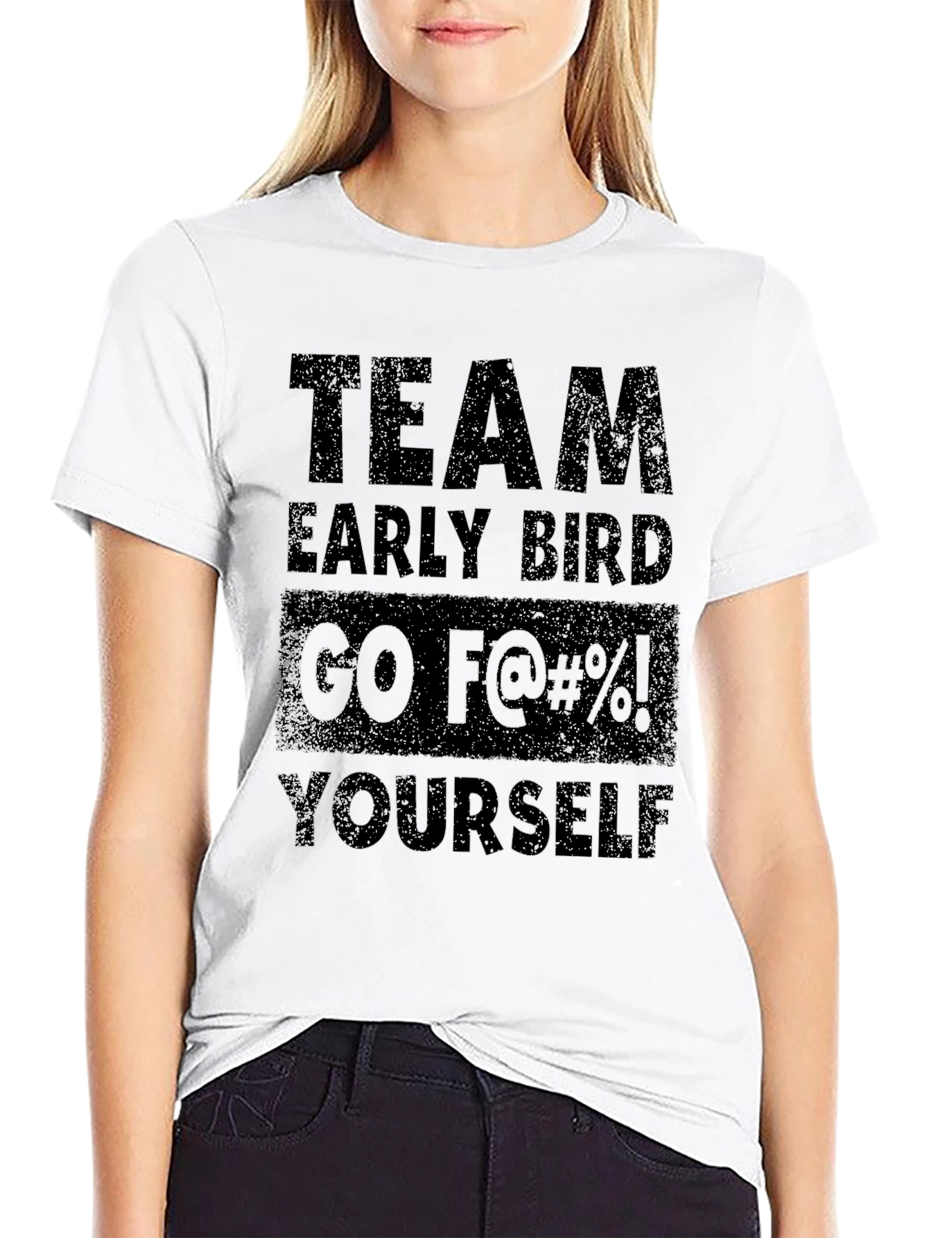 Black Team Early Bird T-Shirt view 9