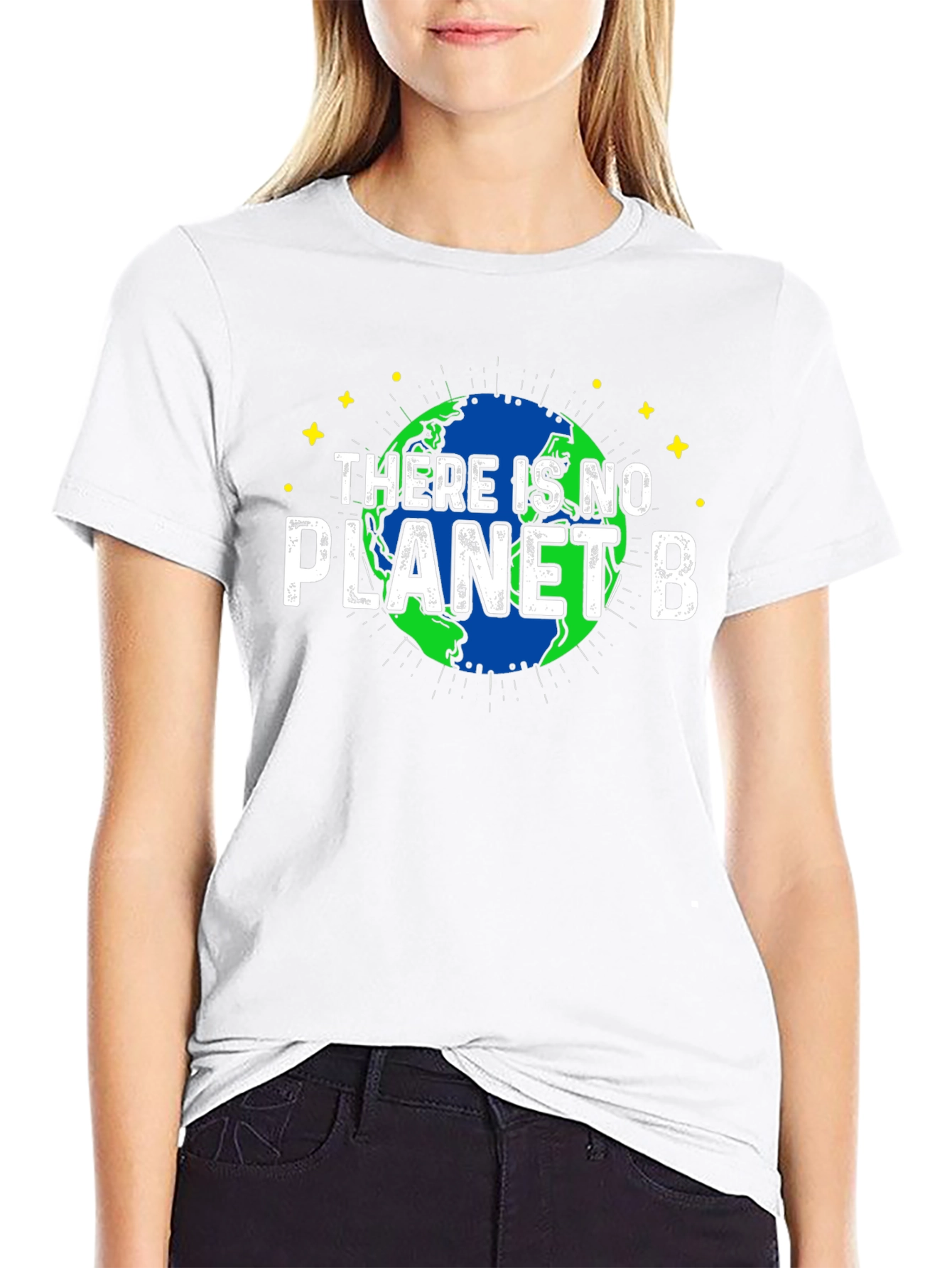 Black There Is No Planet B Graphic T-Shirt view 9