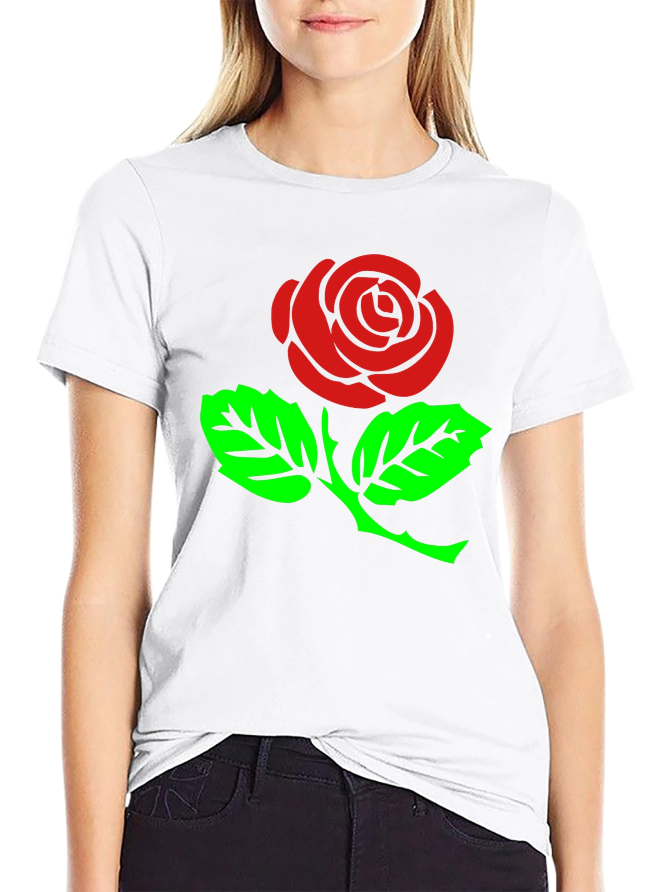 Black Rose Graphic T-Shirt - Stylish Black Tee view 9