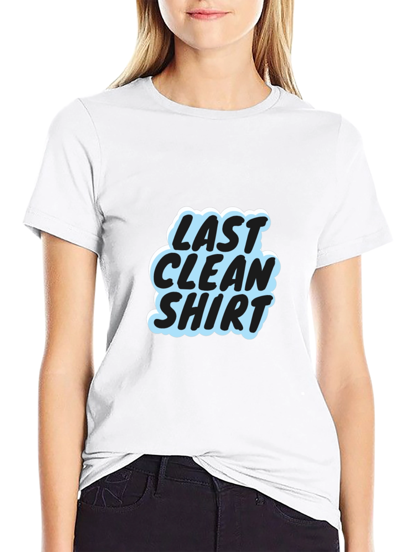 Black Last Clean Shirt Graphic Tee - Soft Cotton view 9